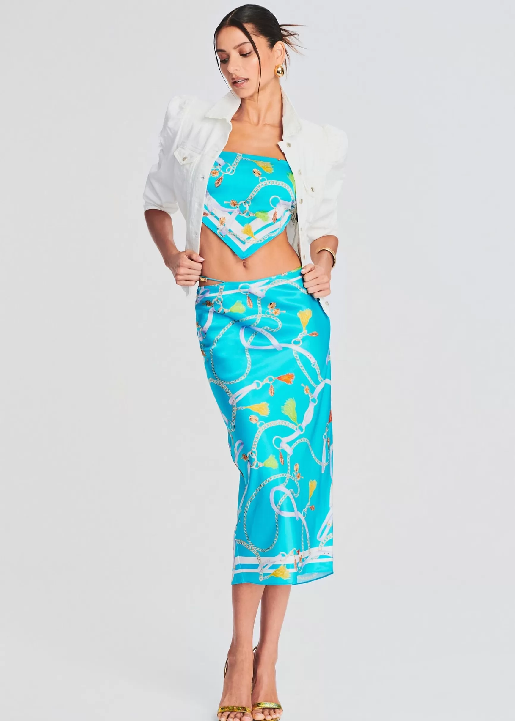 Honeymoon Looks*Retrofete Ada Jacket Vintage White