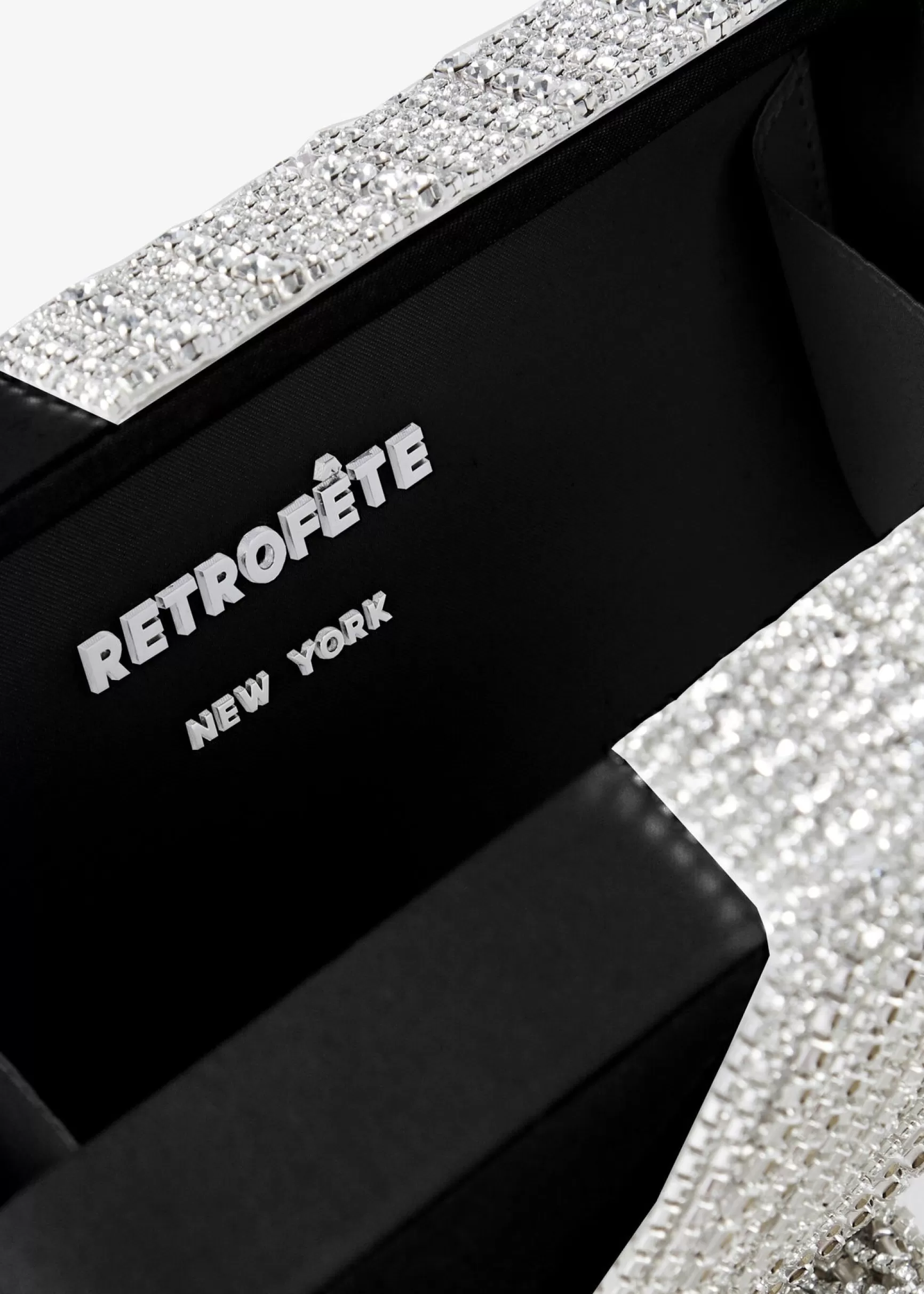 Handbags*Retrofete Adley Crystal Bag Black/Silver
