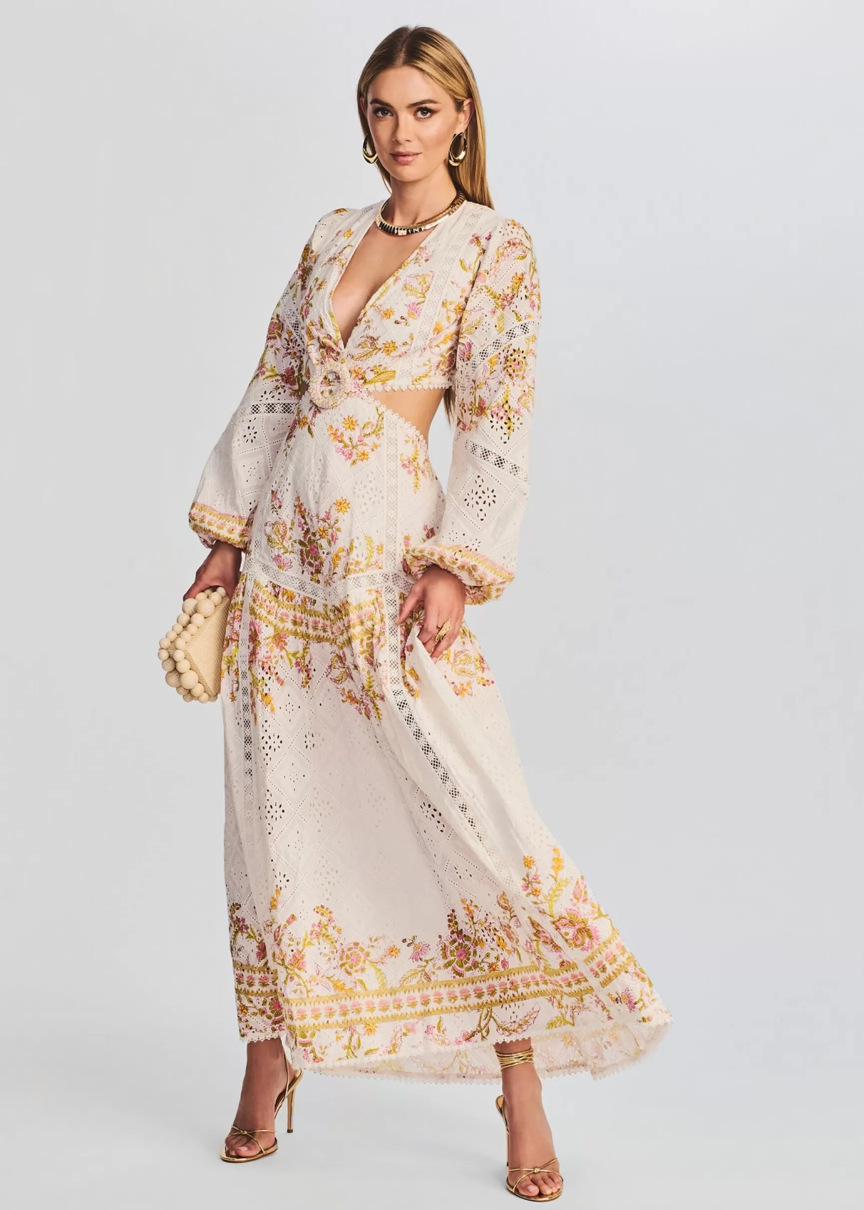 Bridal Party*Retrofete Aira Long Dress Off White