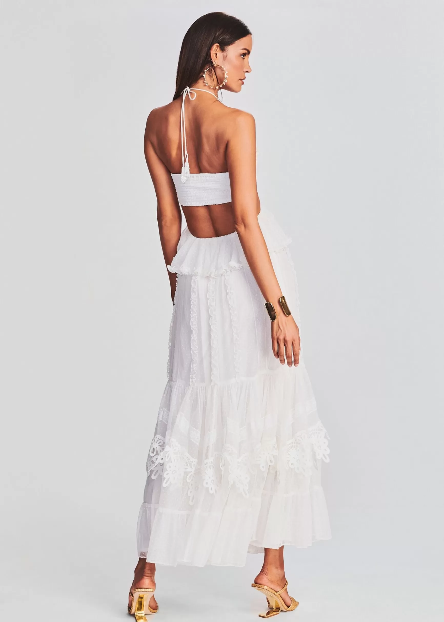 Rehearsal Dinner*Retrofete Ame Long Dress Off White