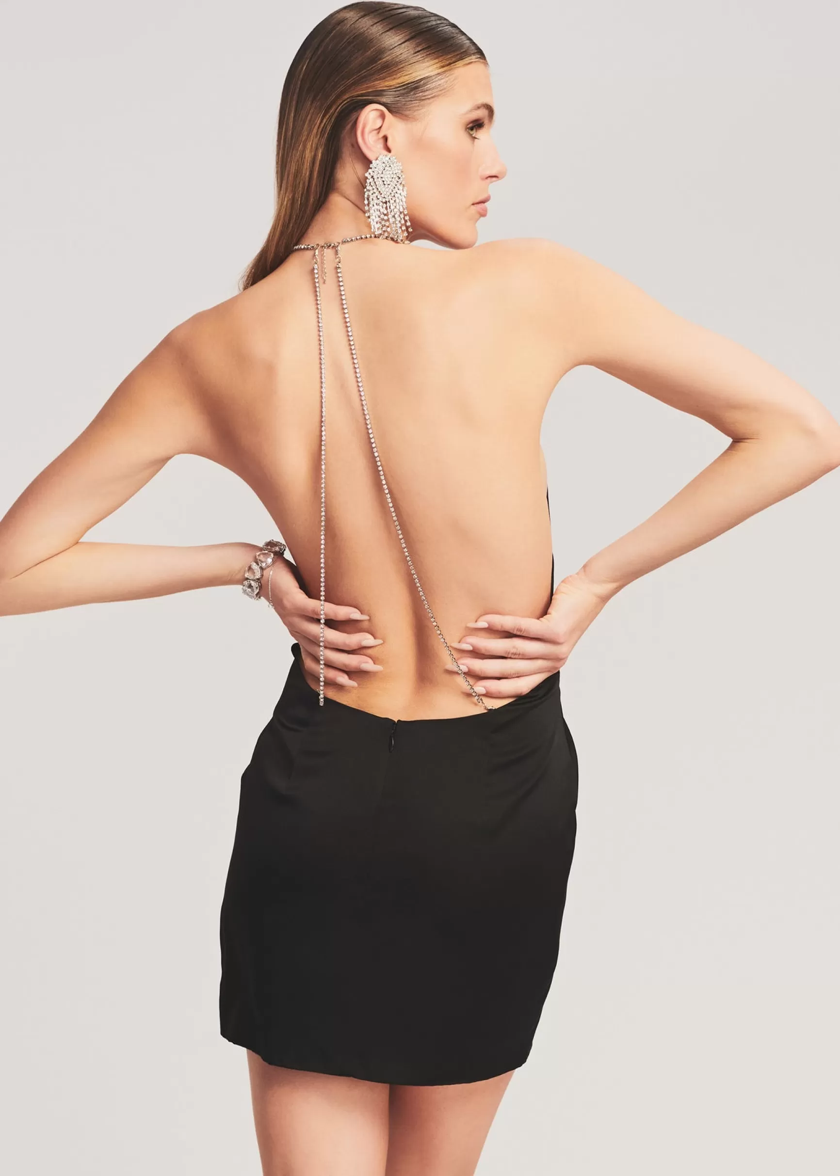 Final Sale*Retrofete Anahita Silk Dress Black