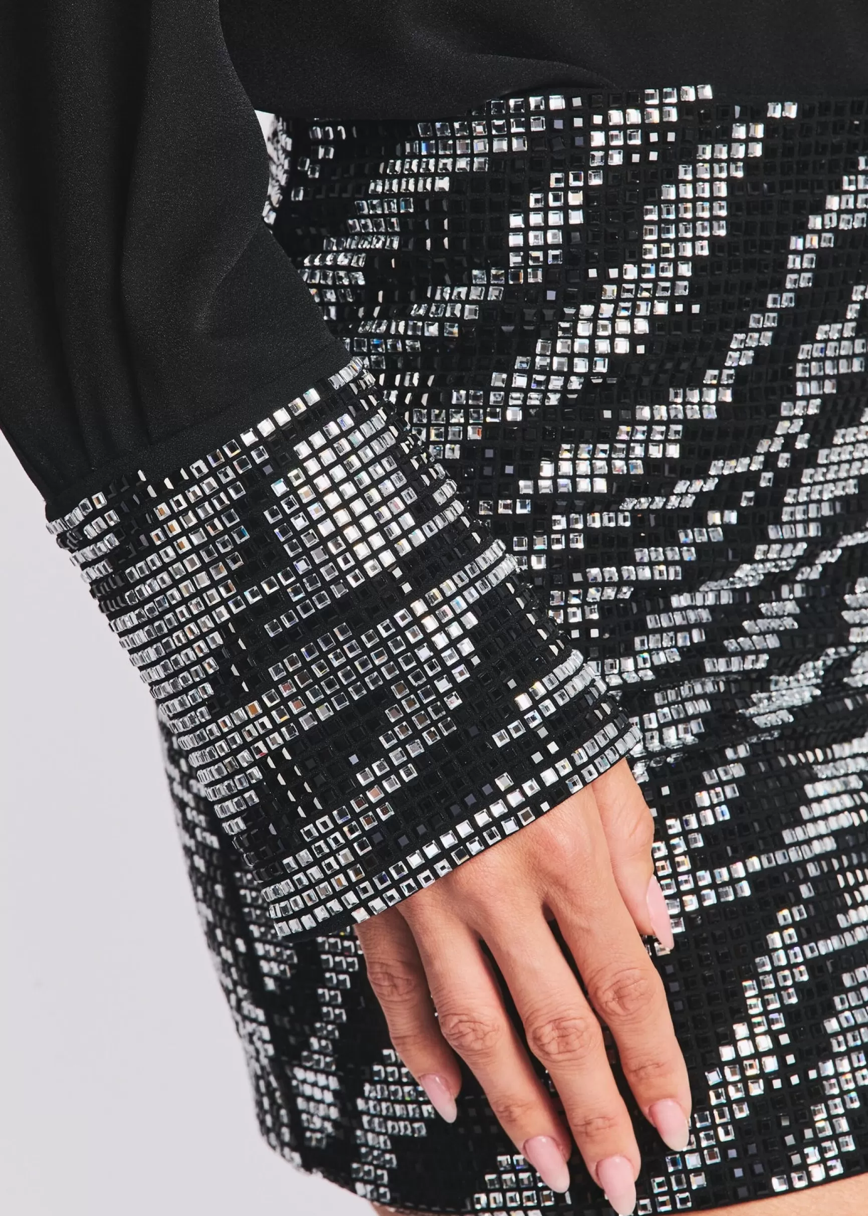Subtle Shimmer*Retrofete Andrea Shirt Black/Silver