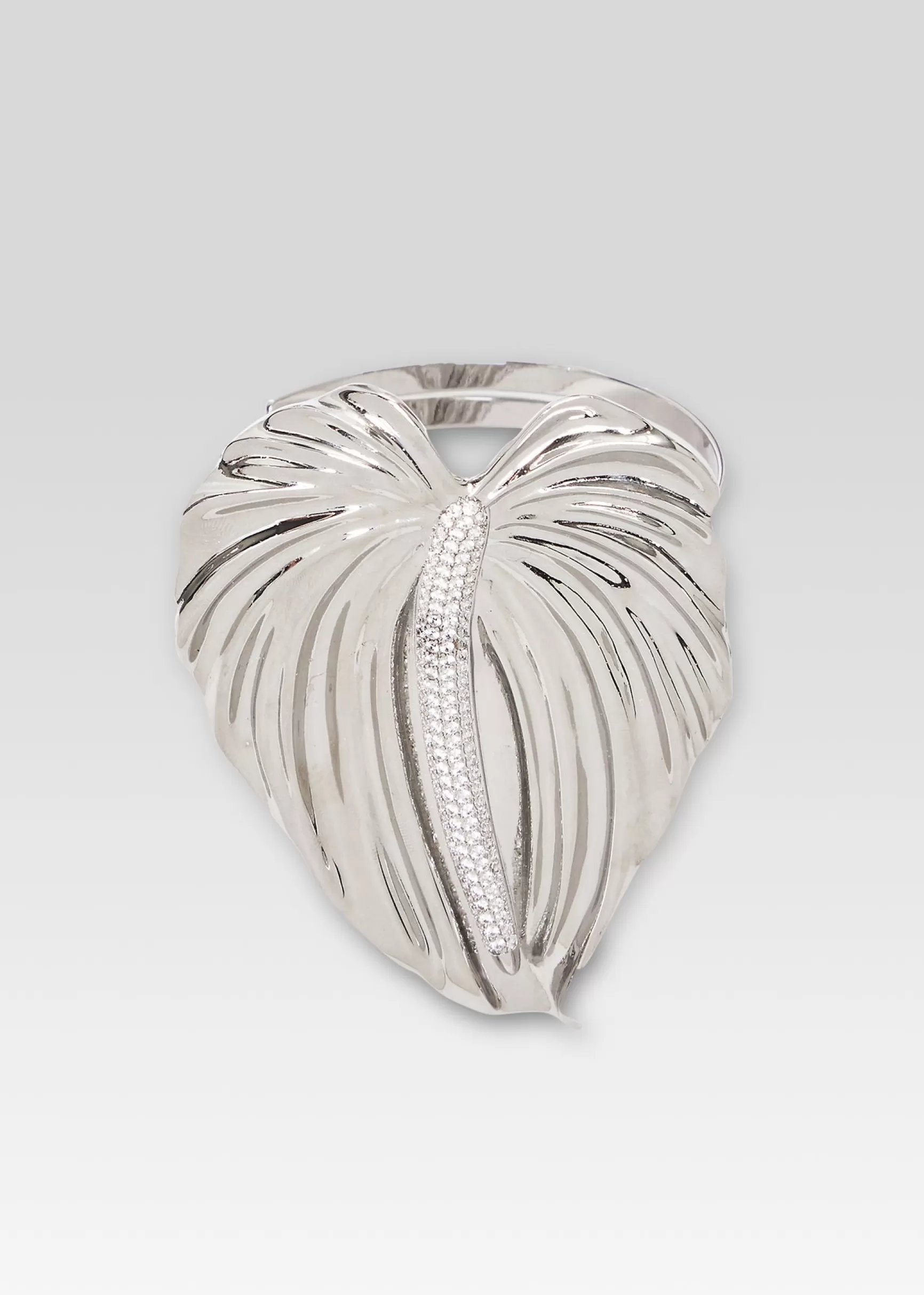 Accessories*Retrofete Anthurium Crystal Arm Band Silver