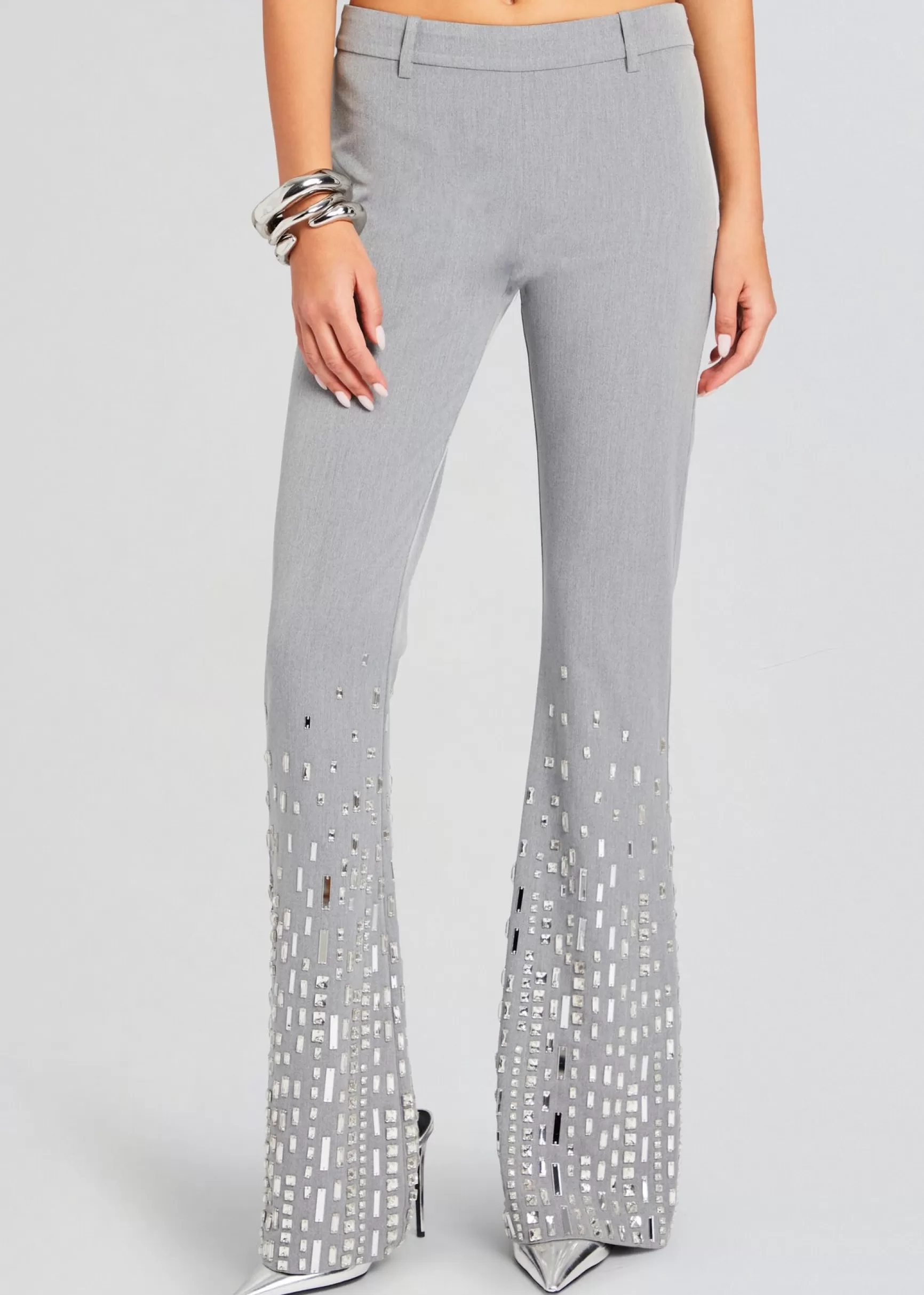 Bottoms*Retrofete Aram Embellished Pant Gray/Silver