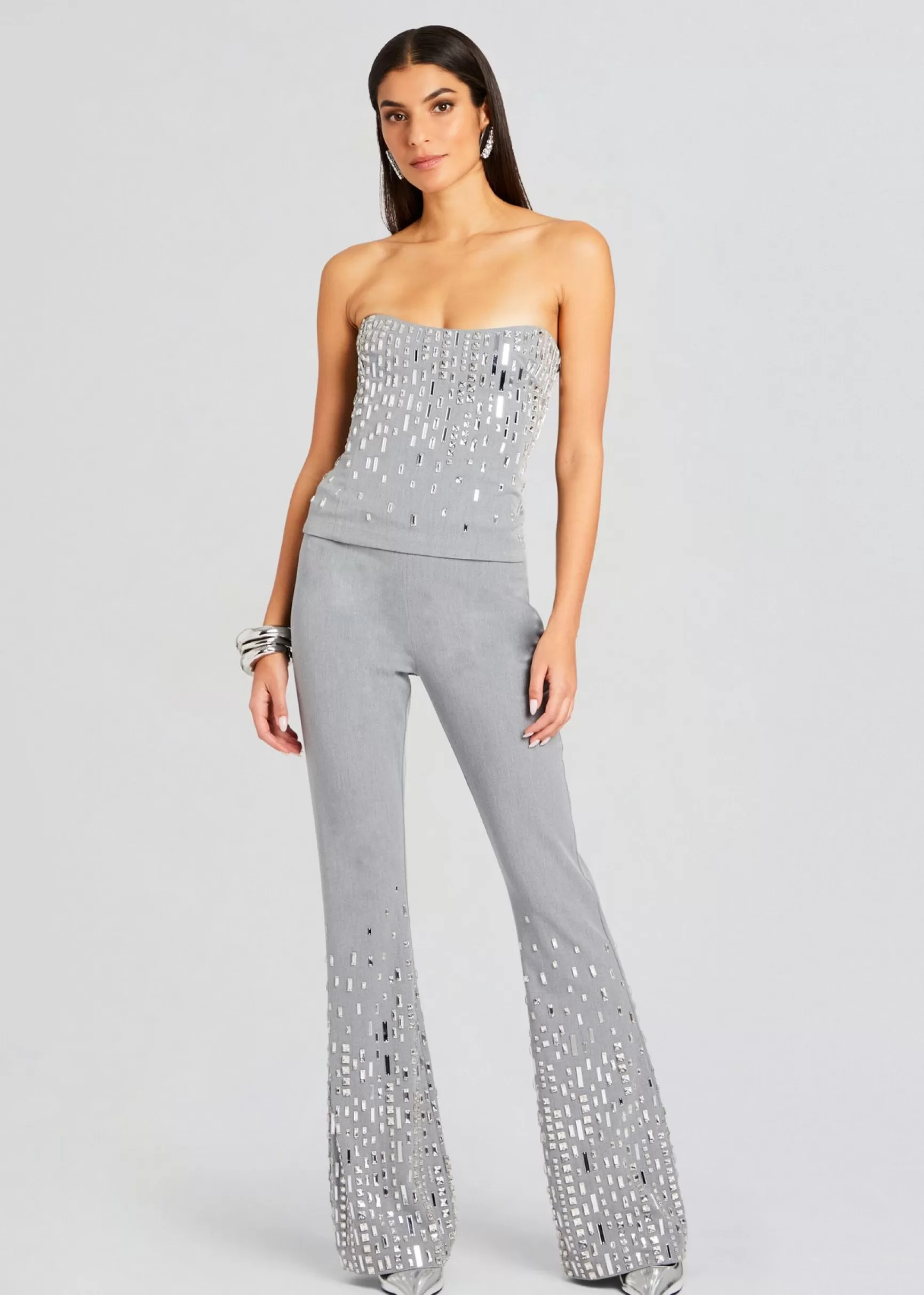 Bottoms*Retrofete Aram Embellished Pant Gray/Silver