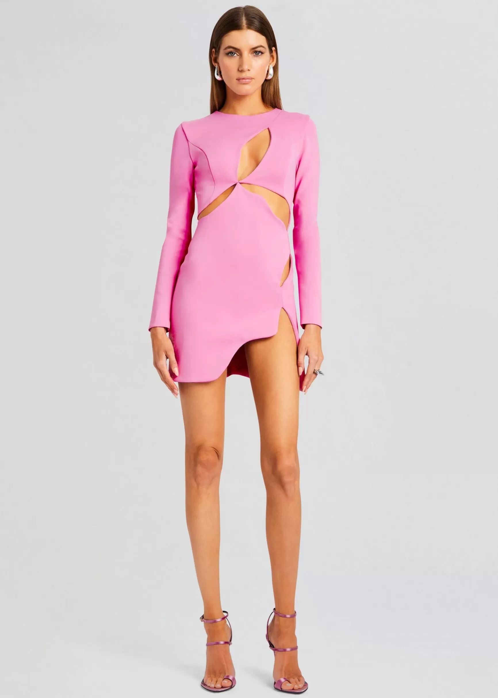 Mini*Retrofete Ariel Long Sleeve Mini Dress Pink