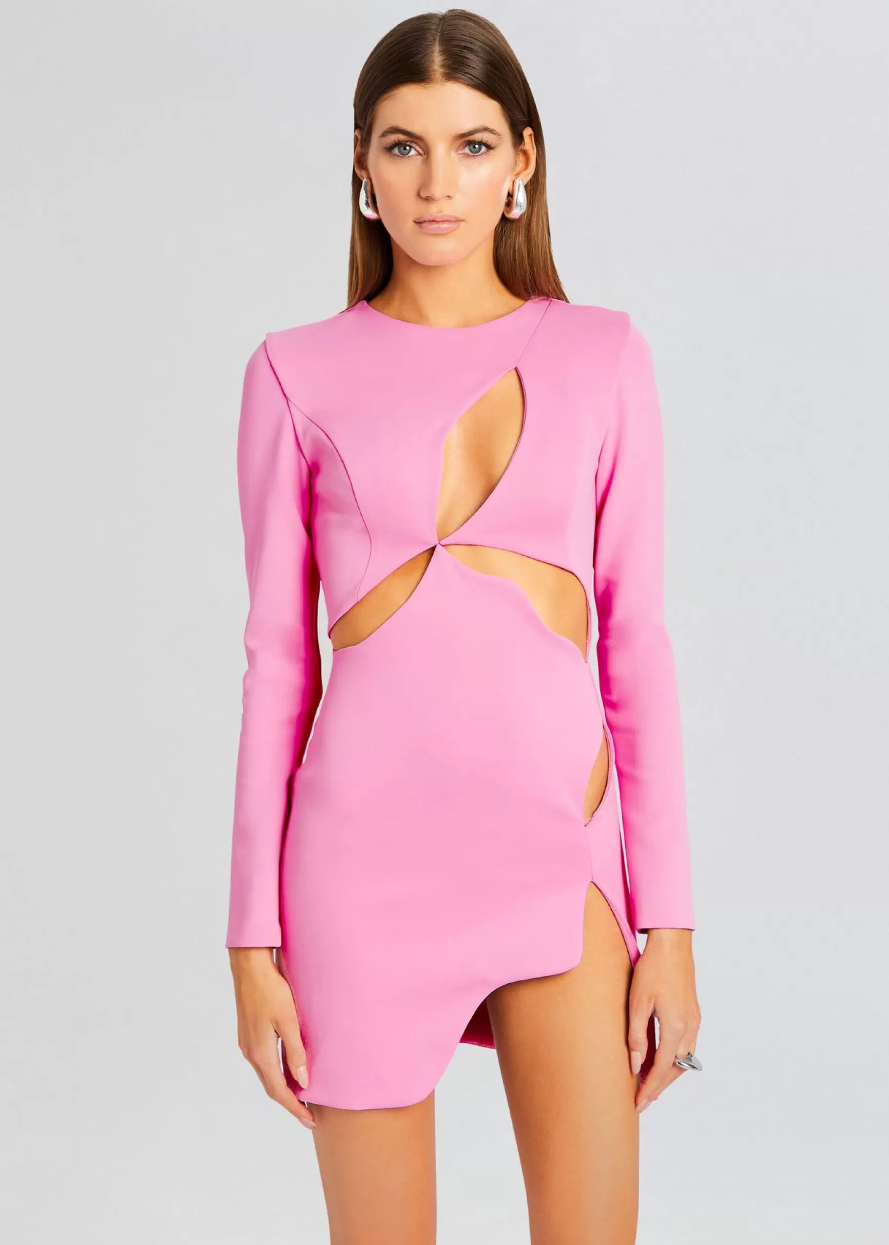 Mini*Retrofete Ariel Long Sleeve Mini Dress Pink