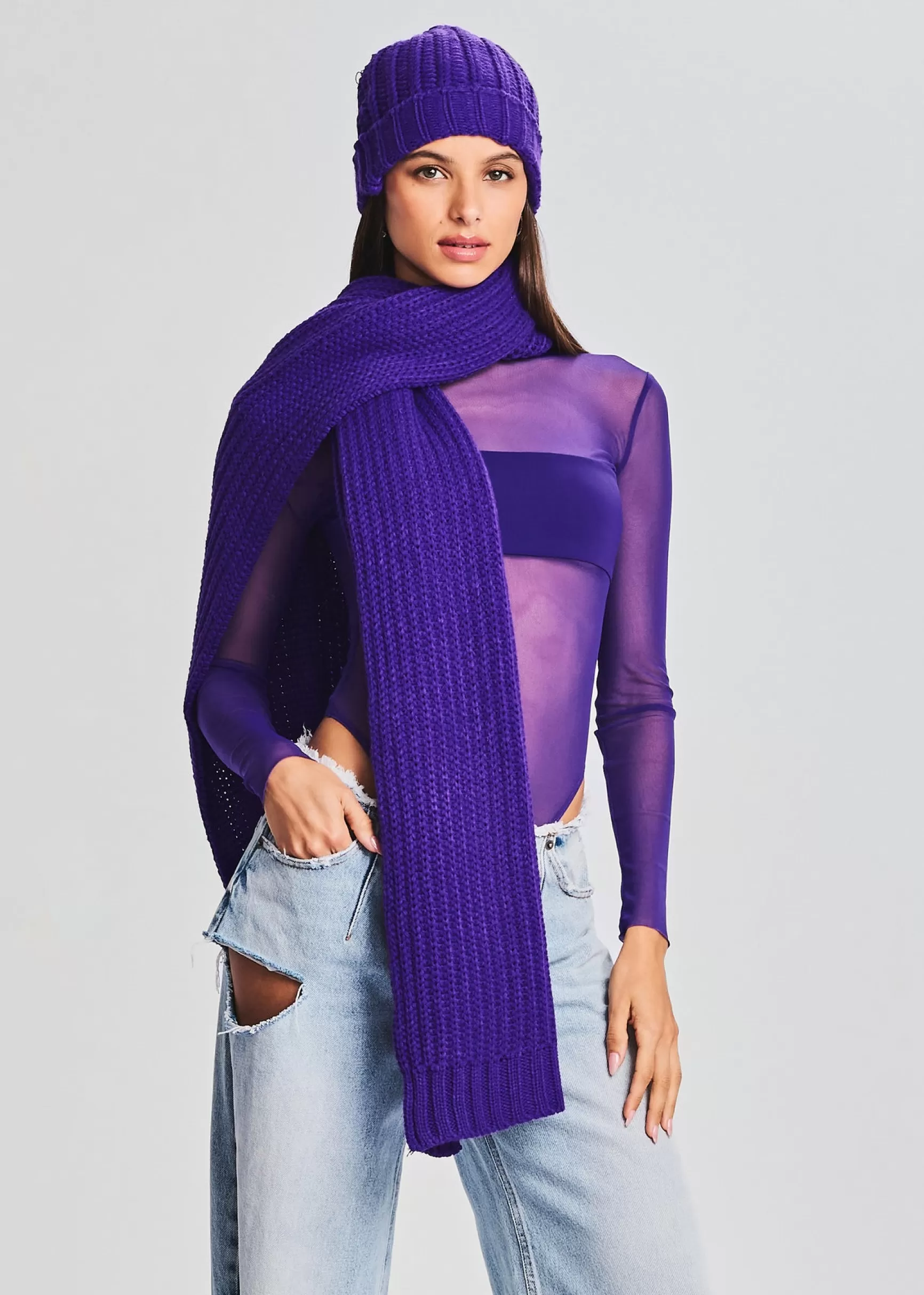 Outerwear*Retrofete Ash Scarf Violet