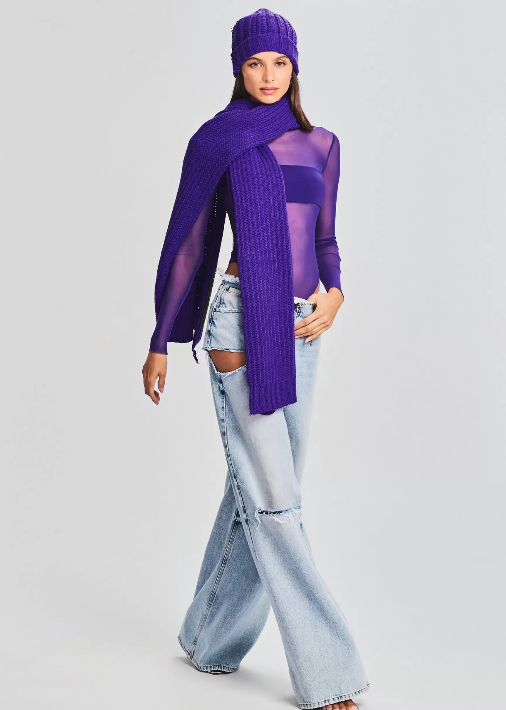 Outerwear*Retrofete Ash Scarf Violet