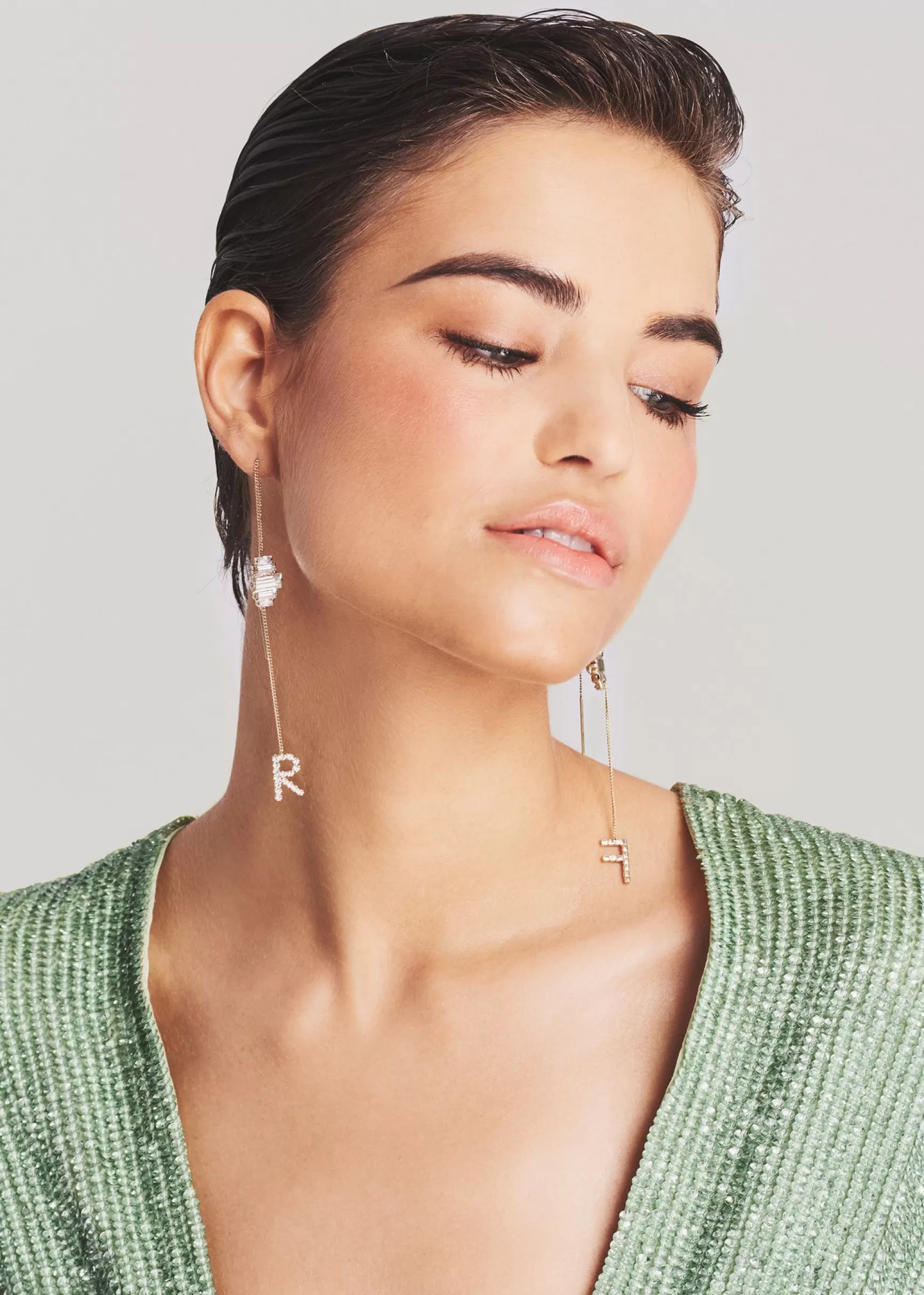 Final Sale*Retrofete Aster Letter Earring Gold