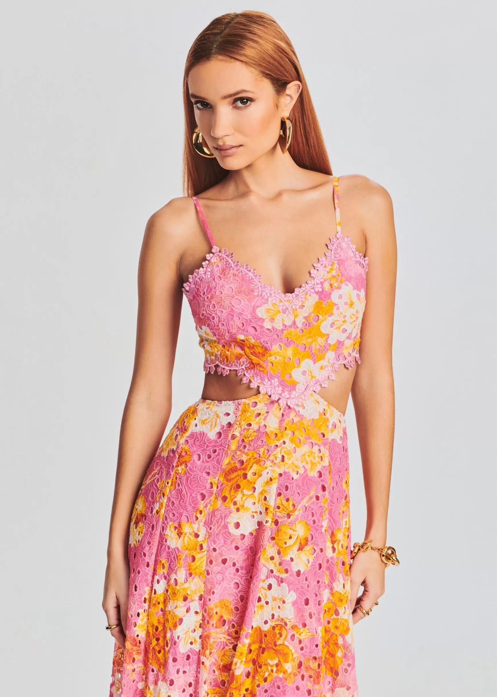 Bridal Party*Retrofete Auril Long Dress Pink