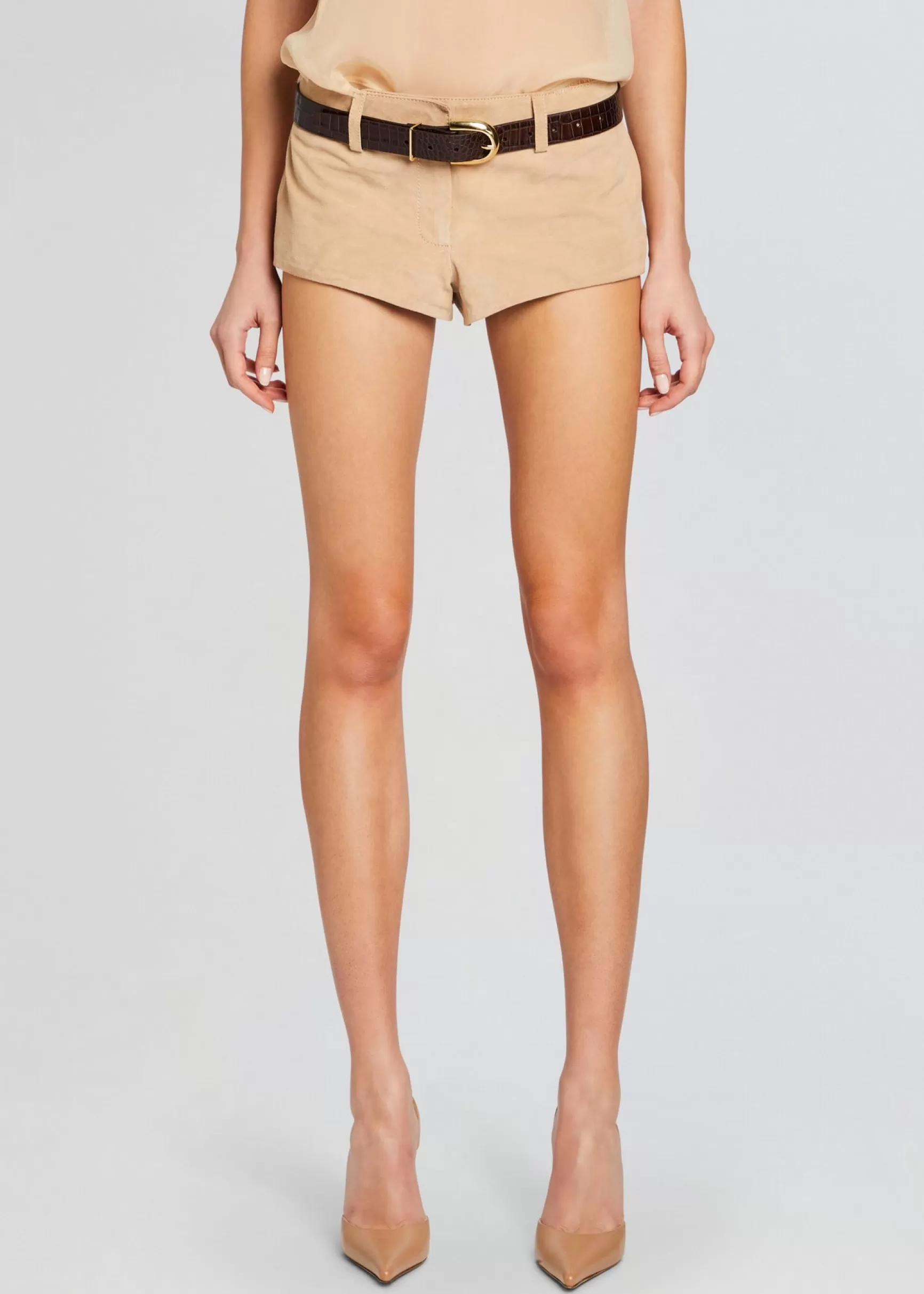 RETROFÊTE*Retrofete Aven Leather Short Sand