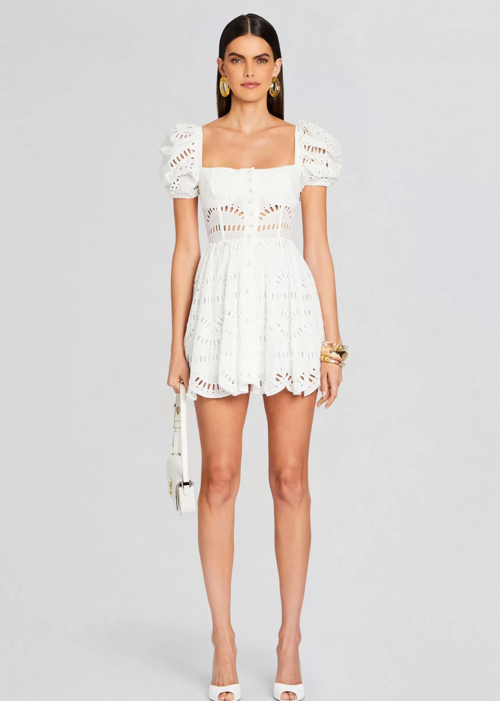 Trending*Retrofete Ayiak Short Dress White Samoa