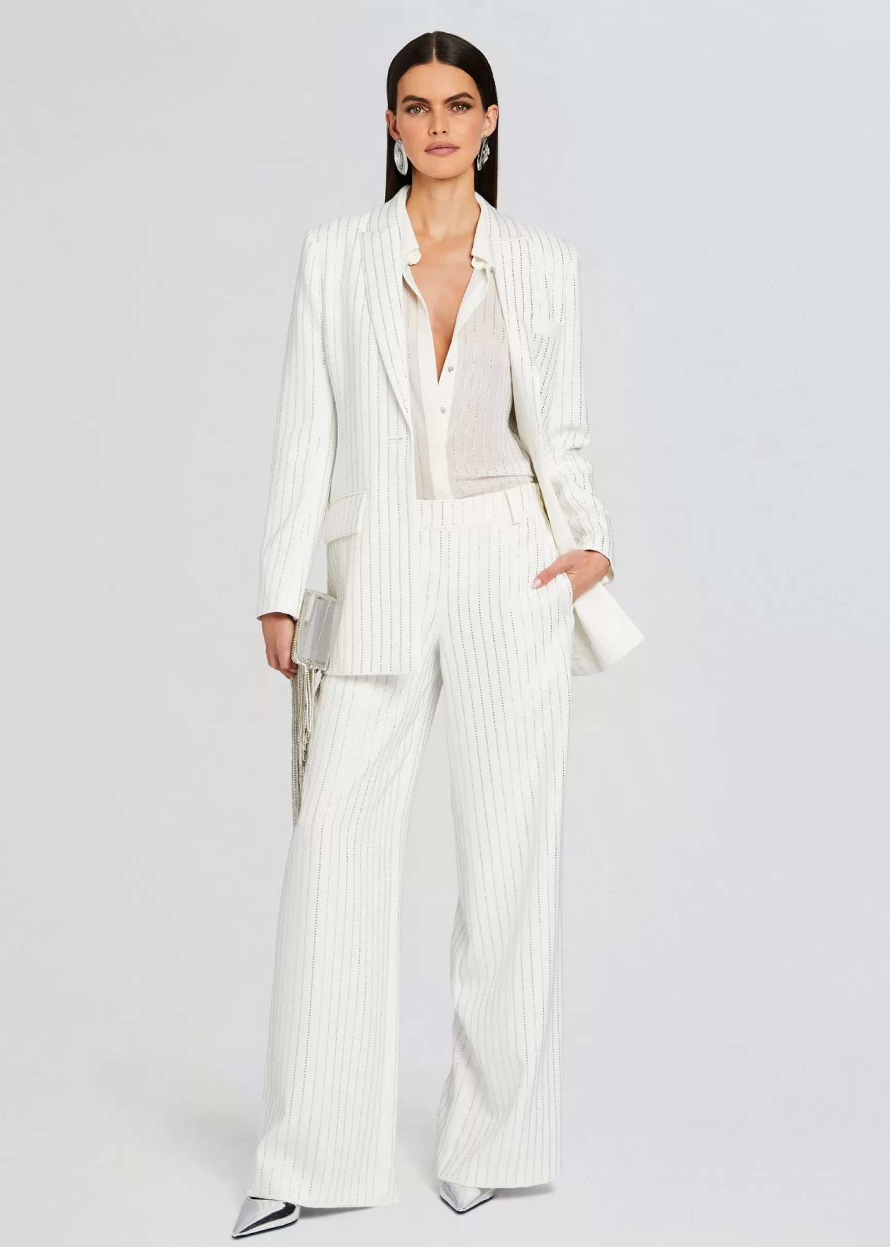 Trending*Retrofete Baylor Embellished Pant White