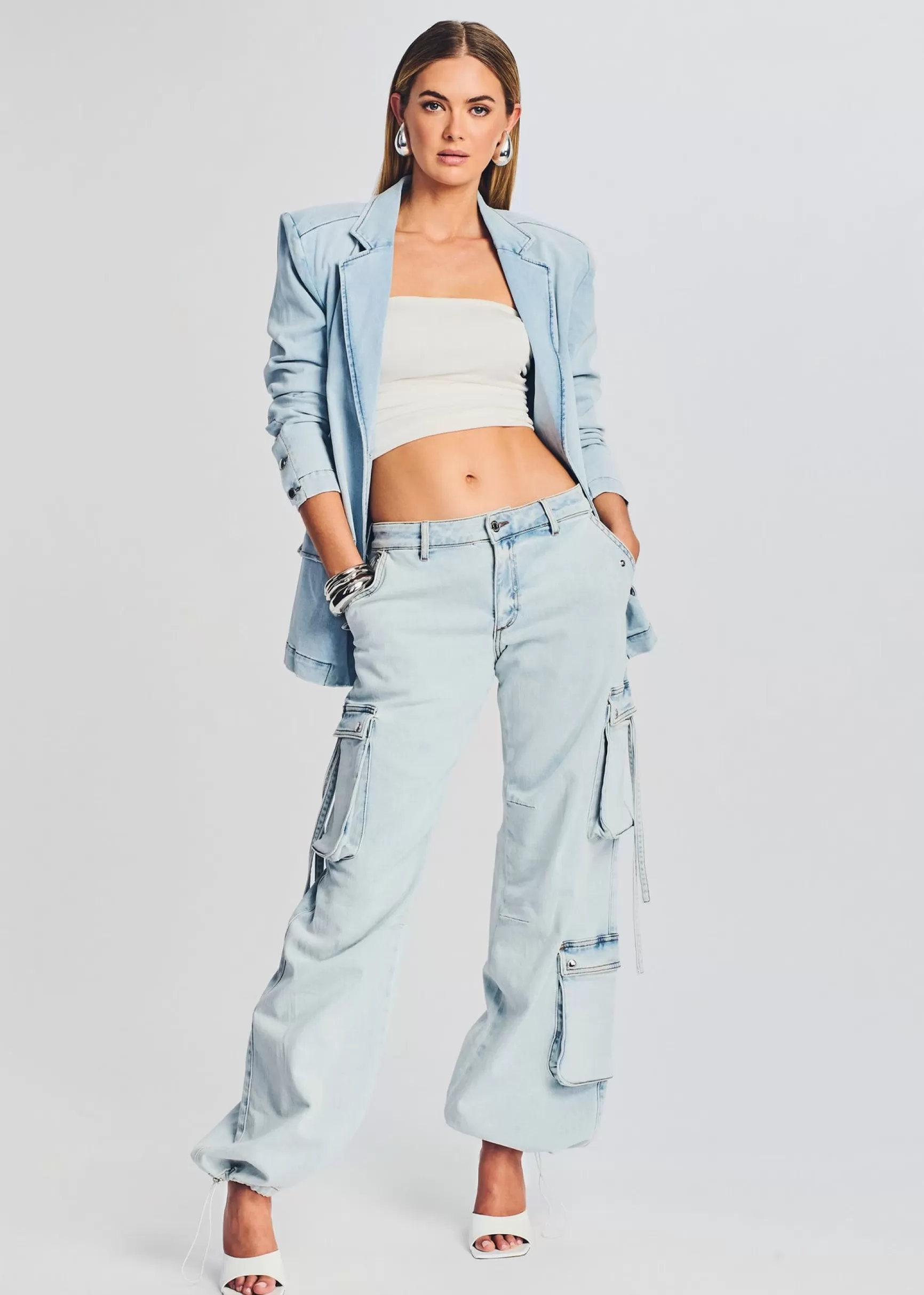 Jackets*Retrofete Beckett Denim Blazer Skylight