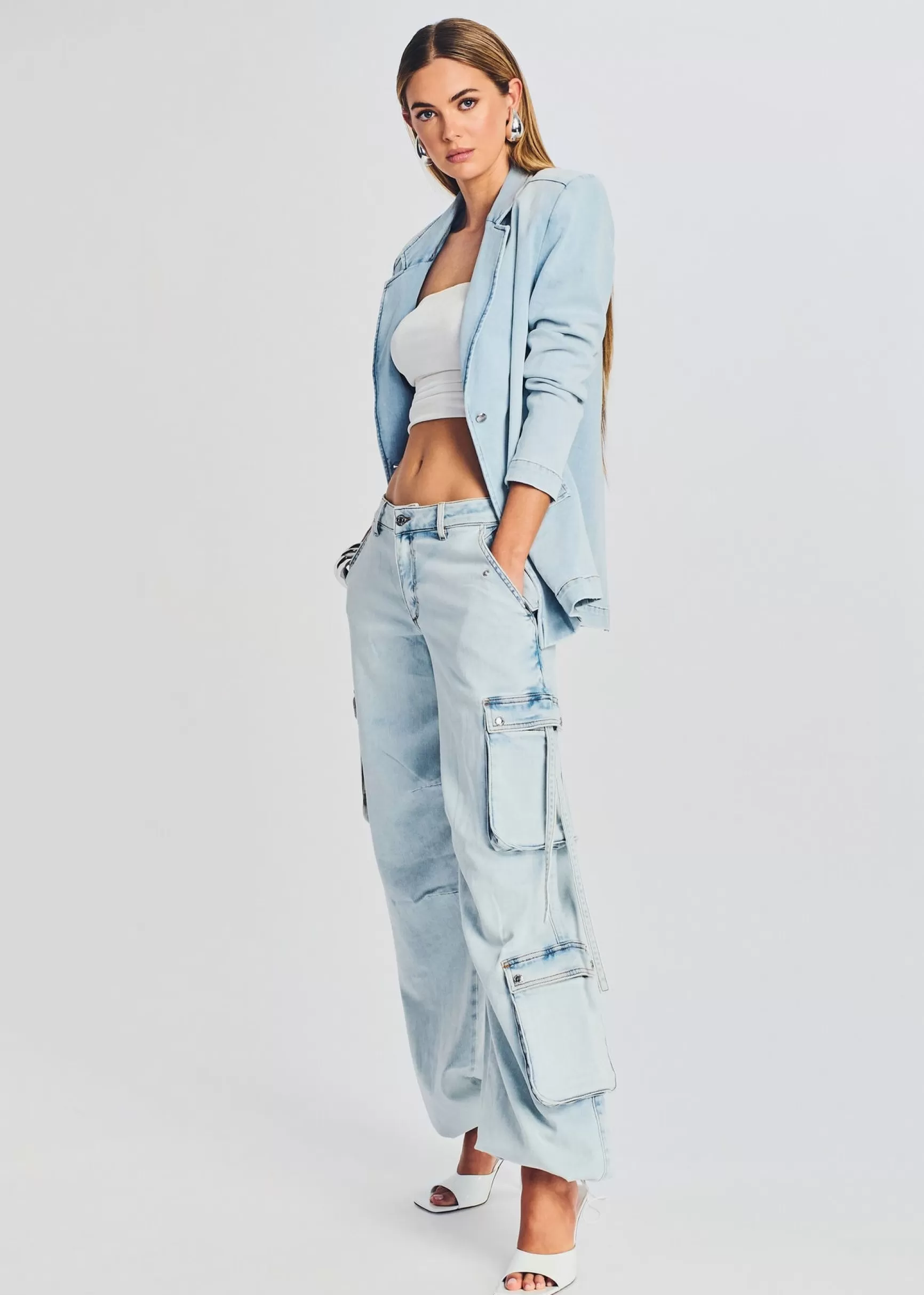 Jackets*Retrofete Beckett Denim Blazer Skylight