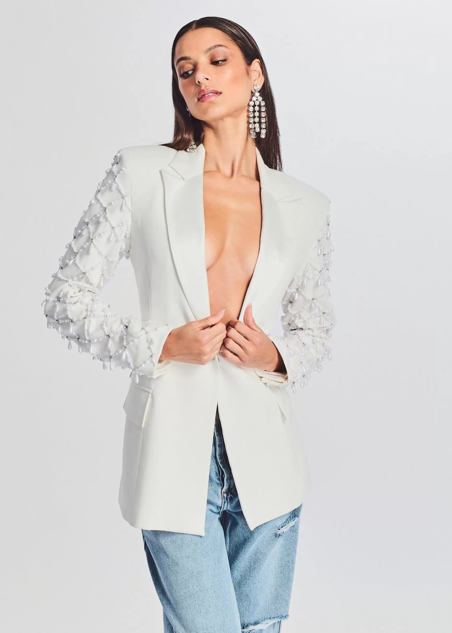 Bachelorette Party*Retrofete Bentley Blazer White