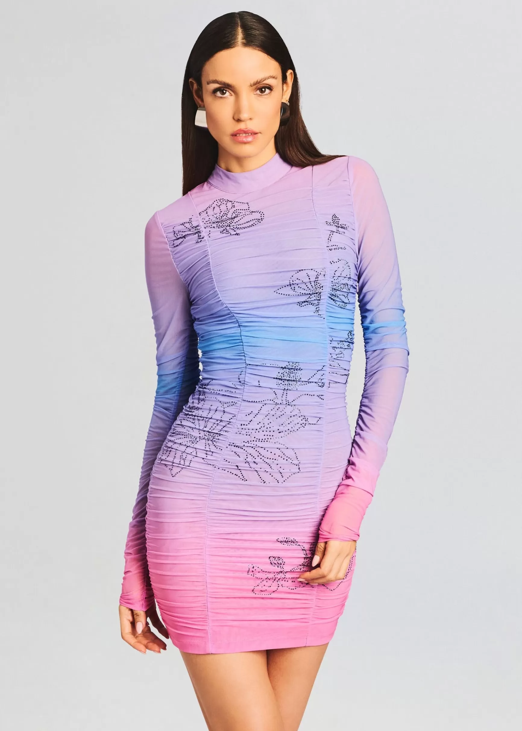 Mini*Retrofete Blake Short Dress Pink and Purple