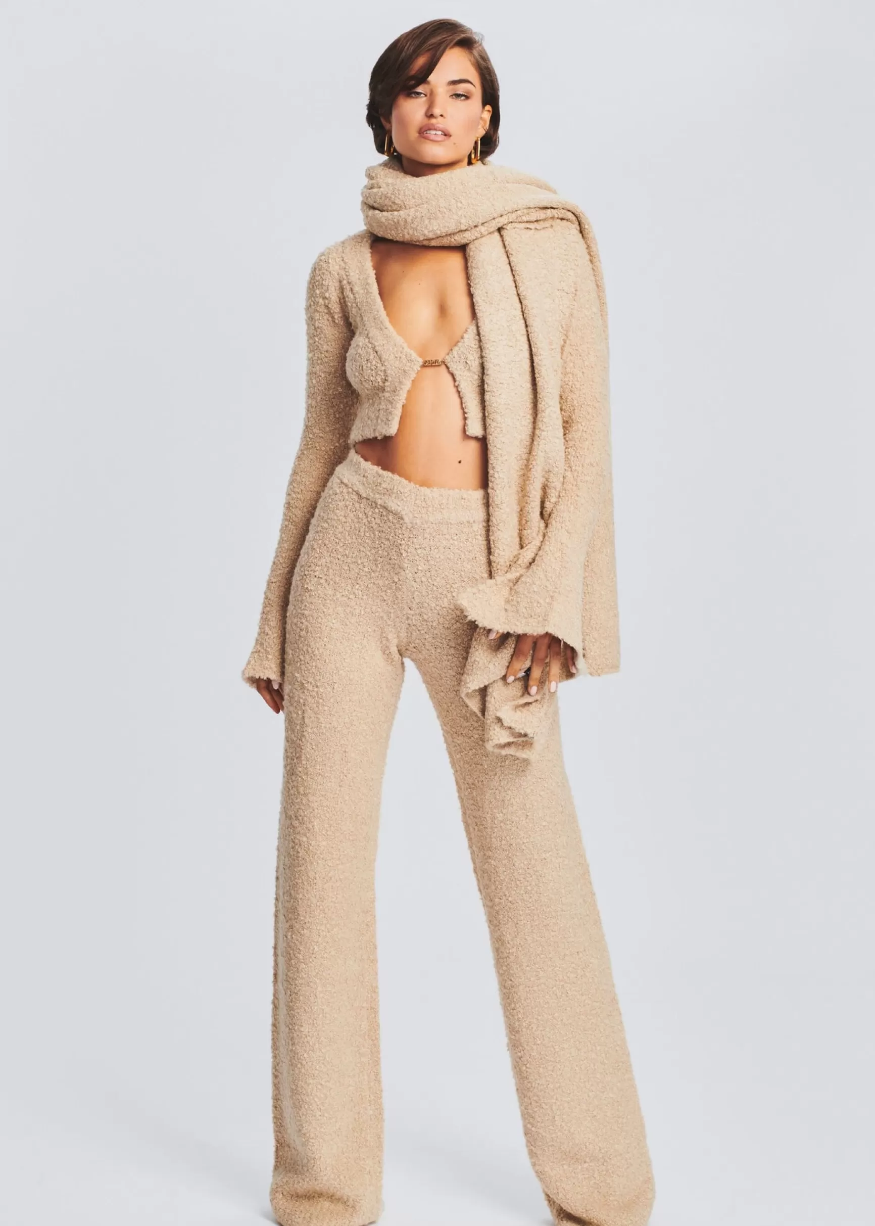 Accessories*Retrofete Boucle Scarf Beige