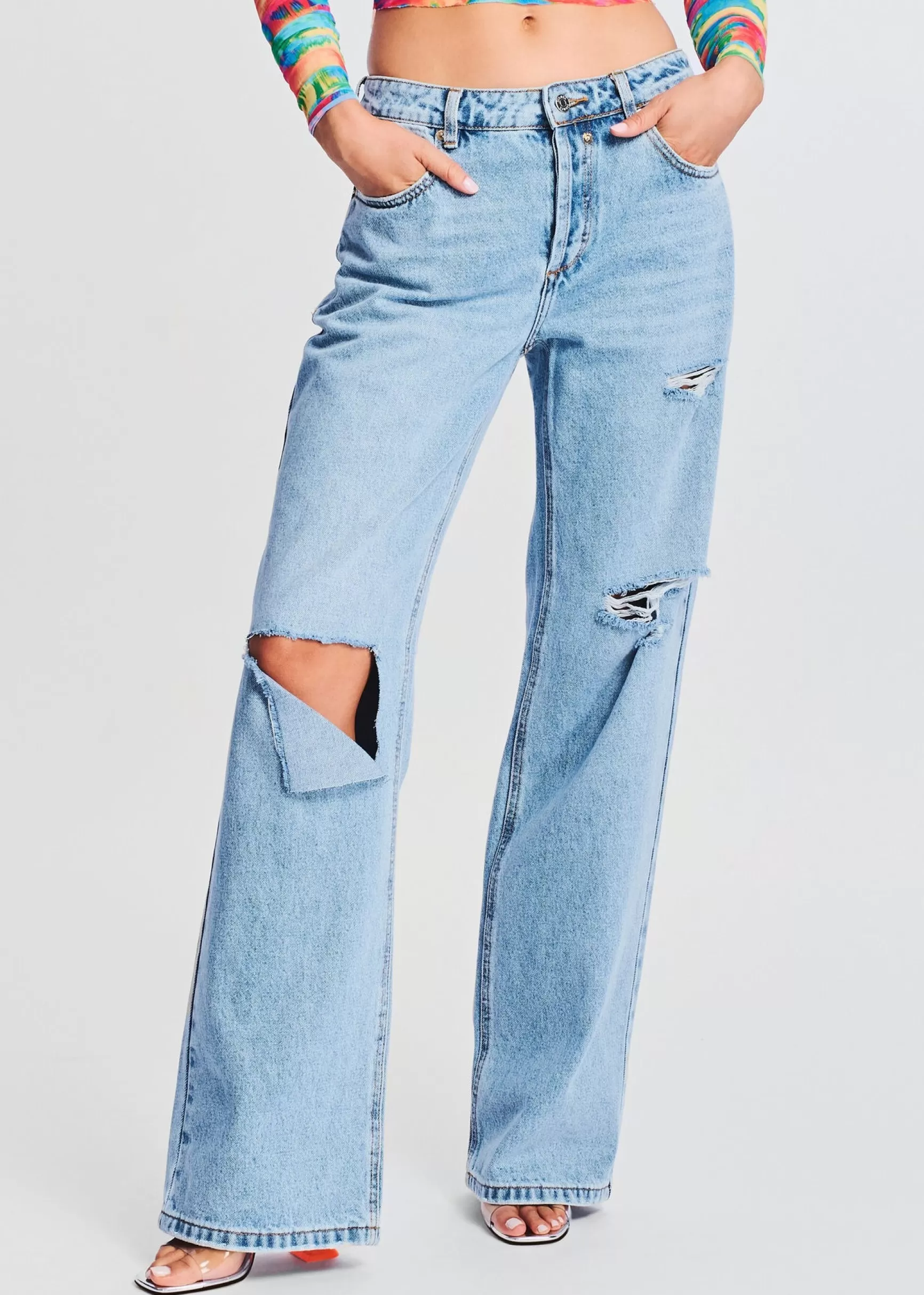Bottoms*Retrofete Brenna Boyfriend Jean Coastline
