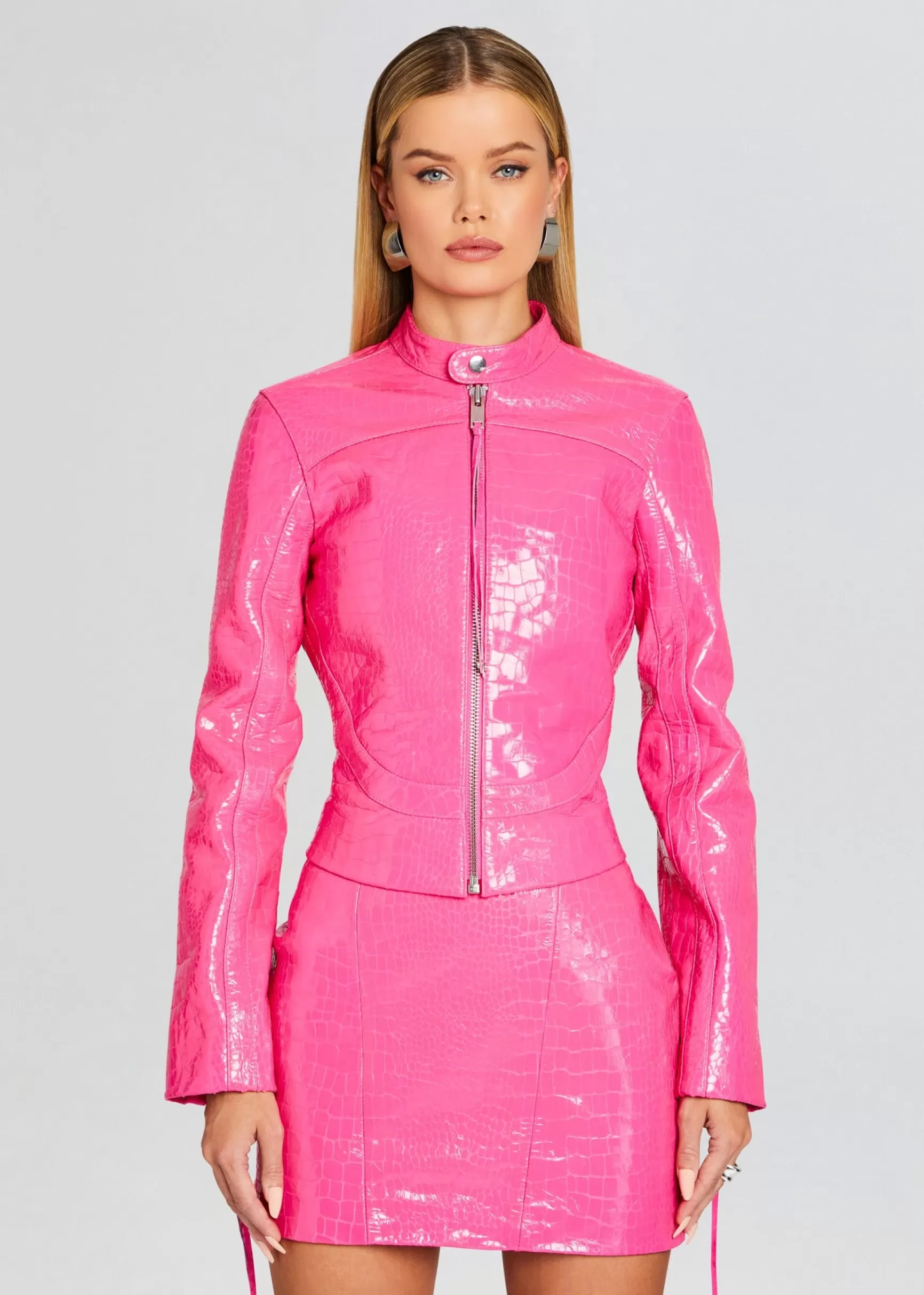 Trending*Retrofete Brynn Leather Jacket Paradise Pink
