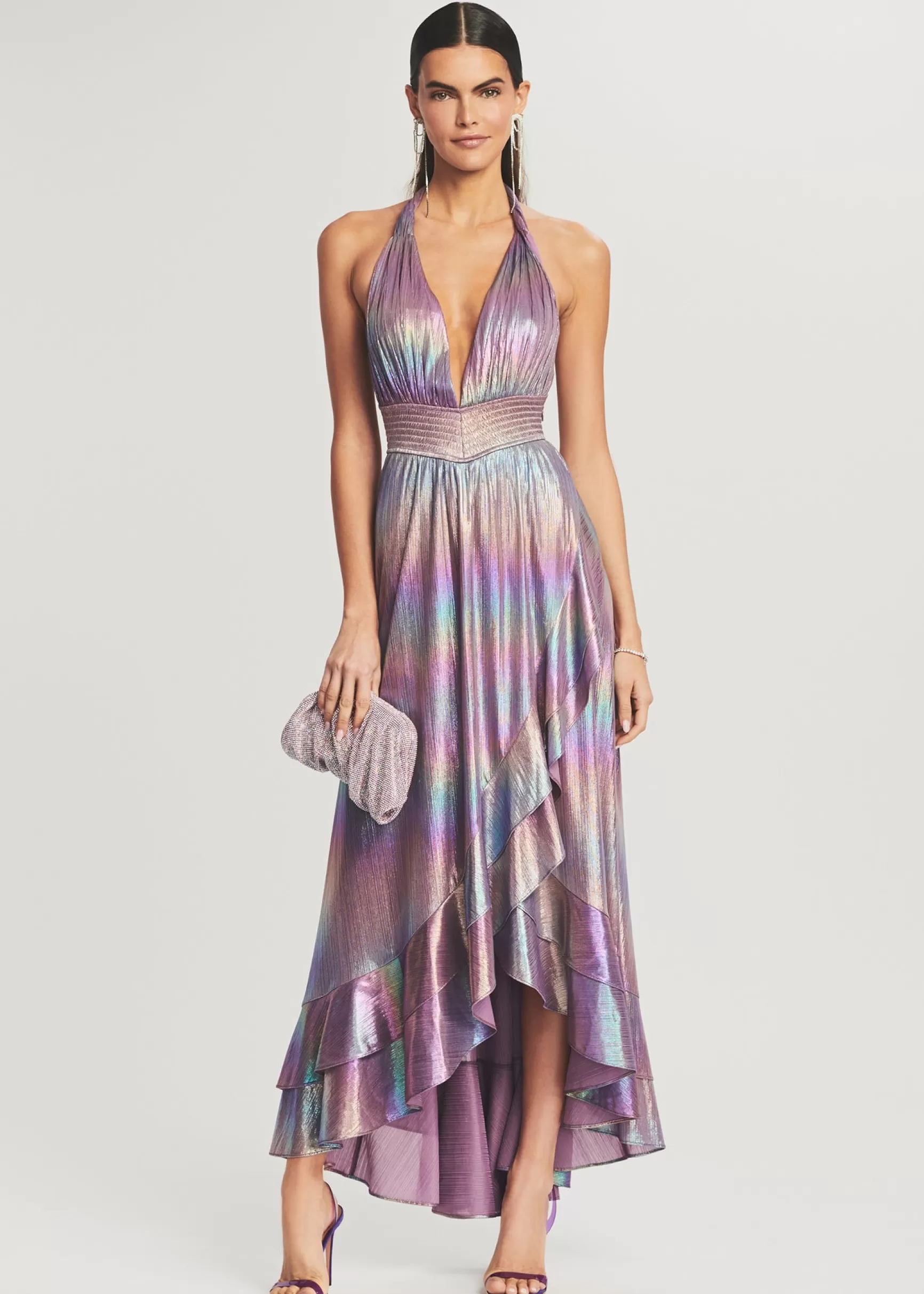 Final Sale*Retrofete Calico Dress Lilac Aurora