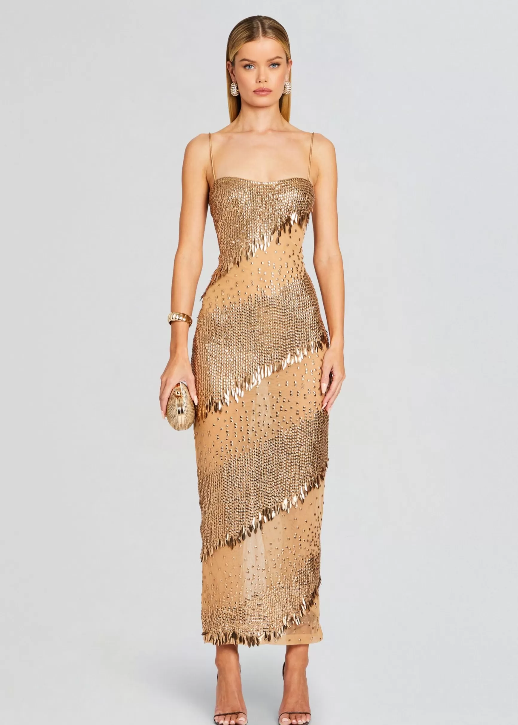 Dresses*Retrofete Carmine Embellished Dress Tannin