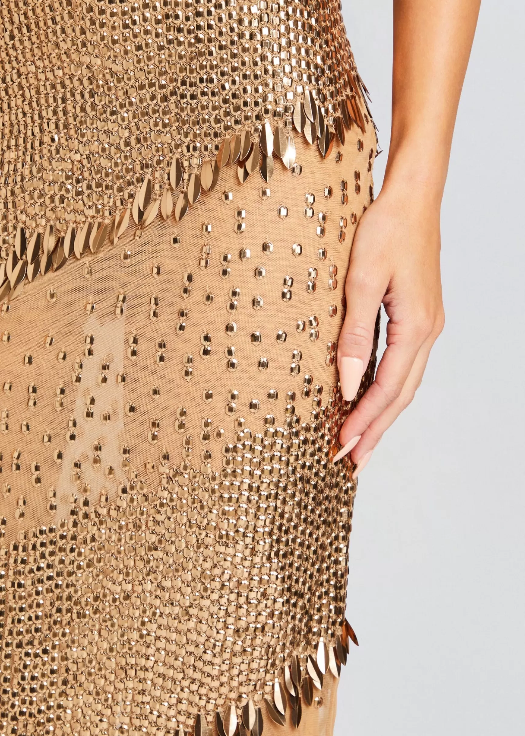Dresses*Retrofete Carmine Embellished Dress Tannin