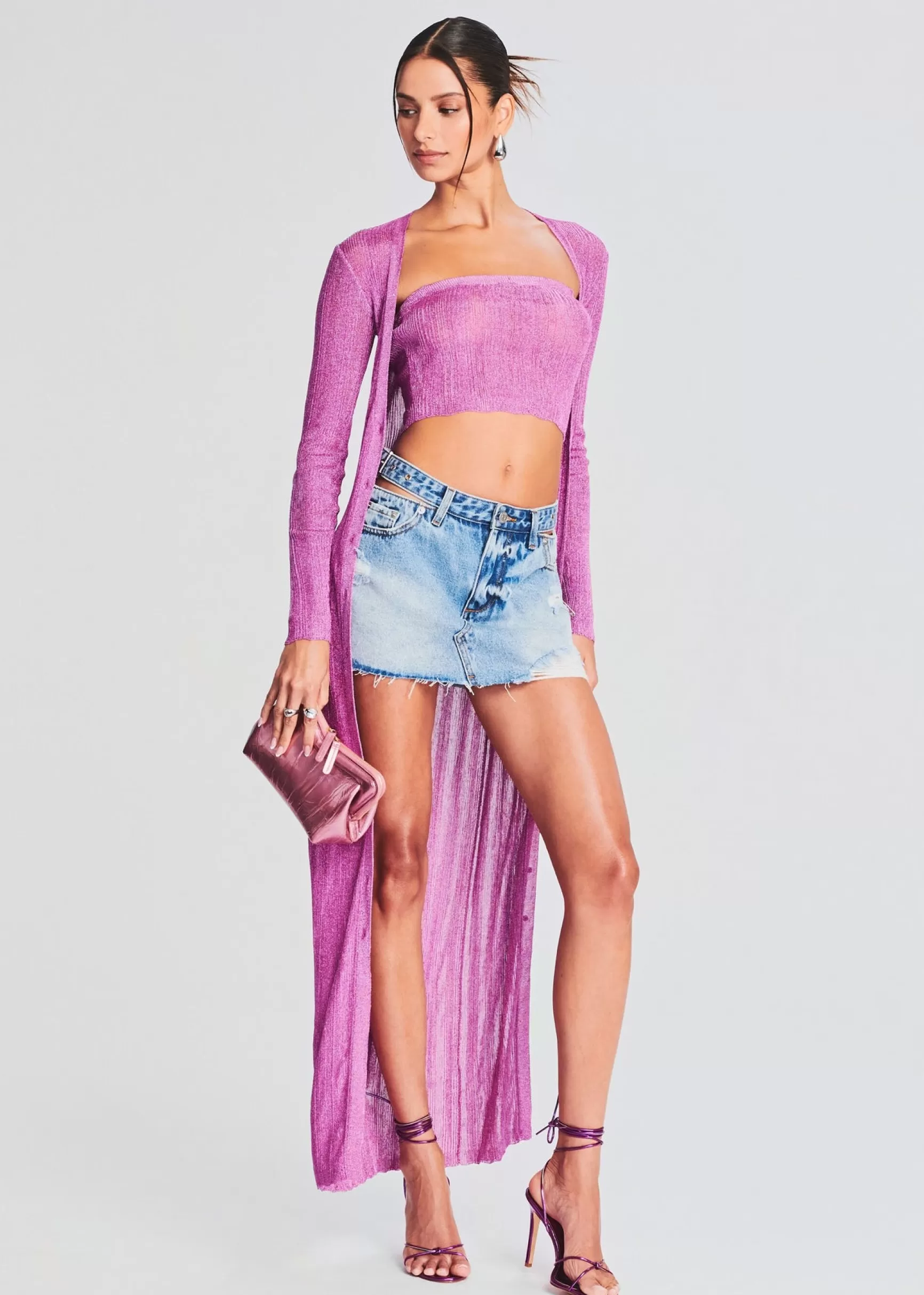 Bottoms*Retrofete Cassia Denim Skirt Coastline