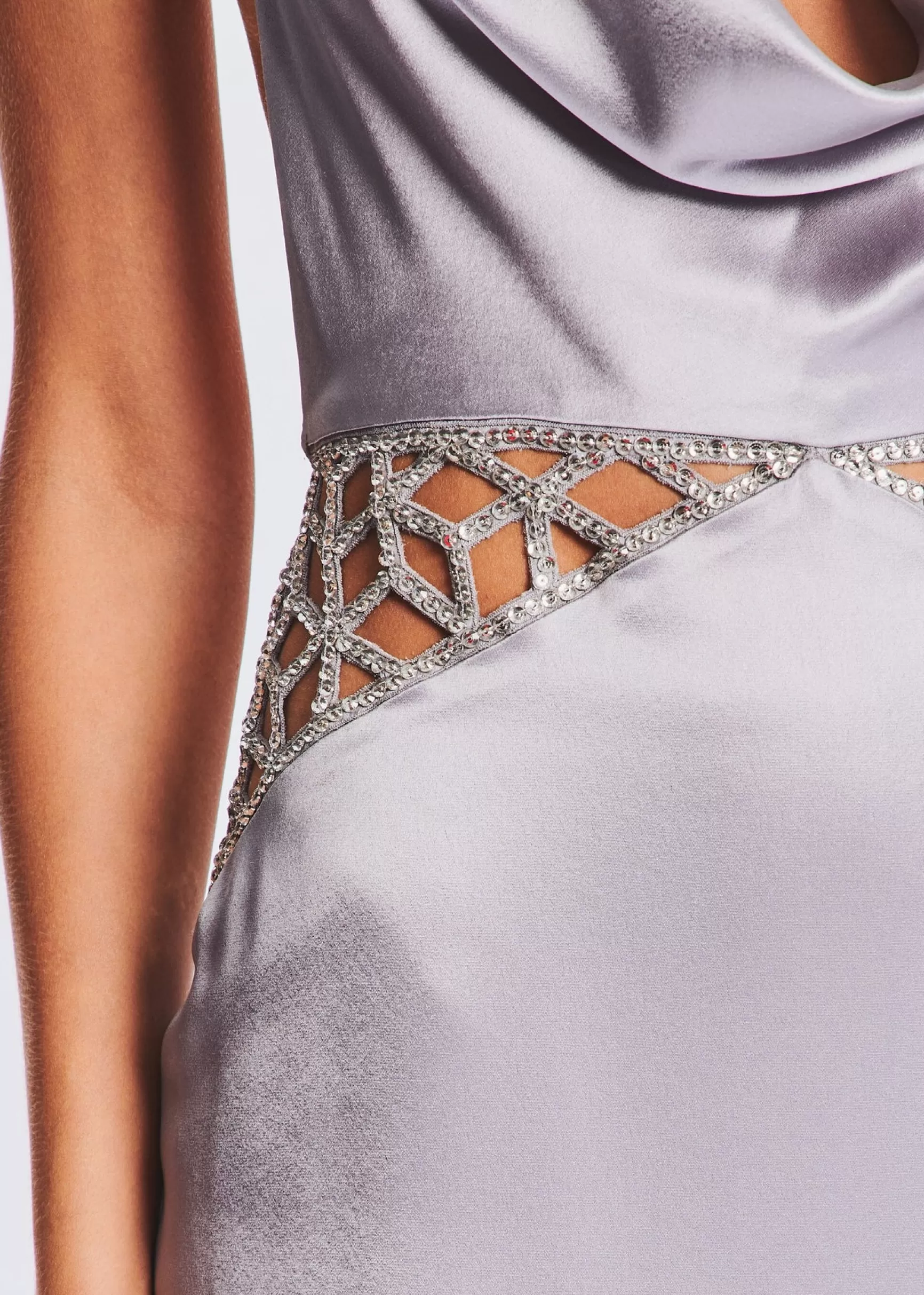 Gowns*Retrofete Chantelle Dress Mink Grey