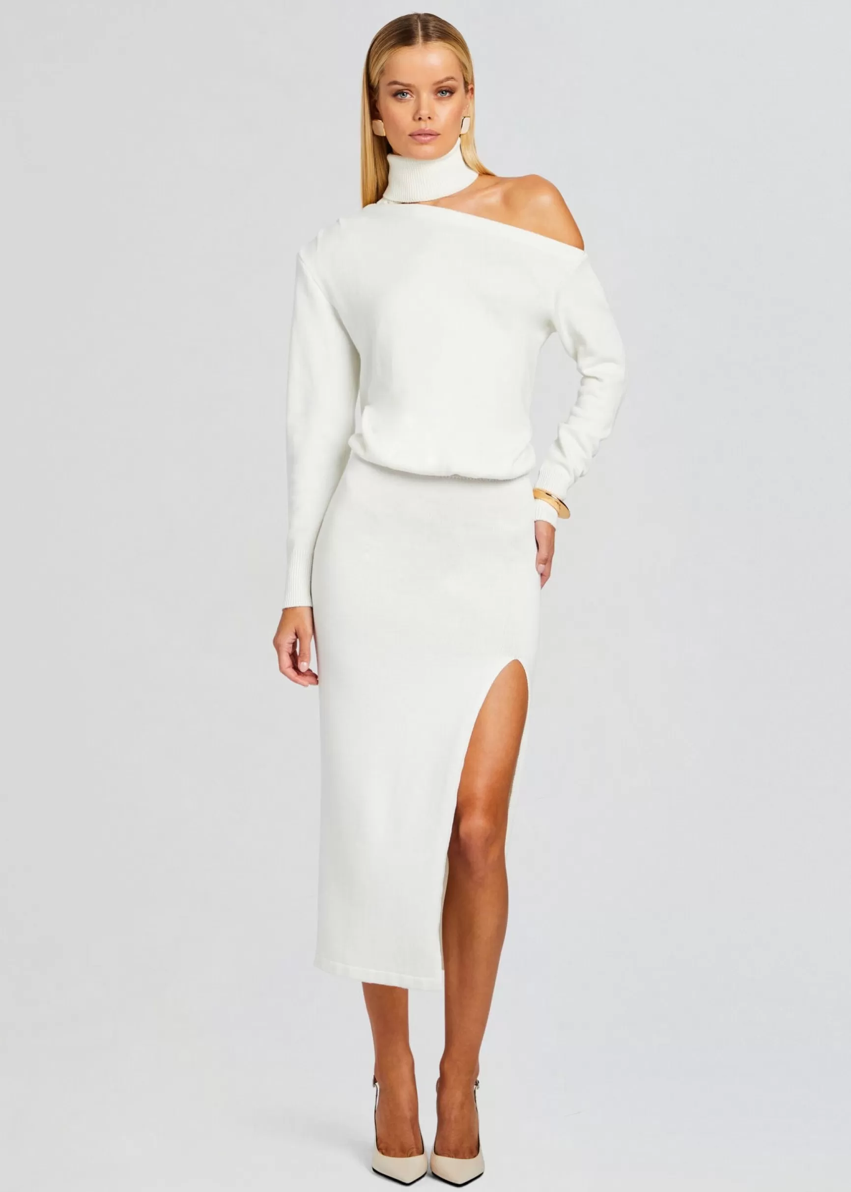 Midi*Retrofete Charlotte Dress White