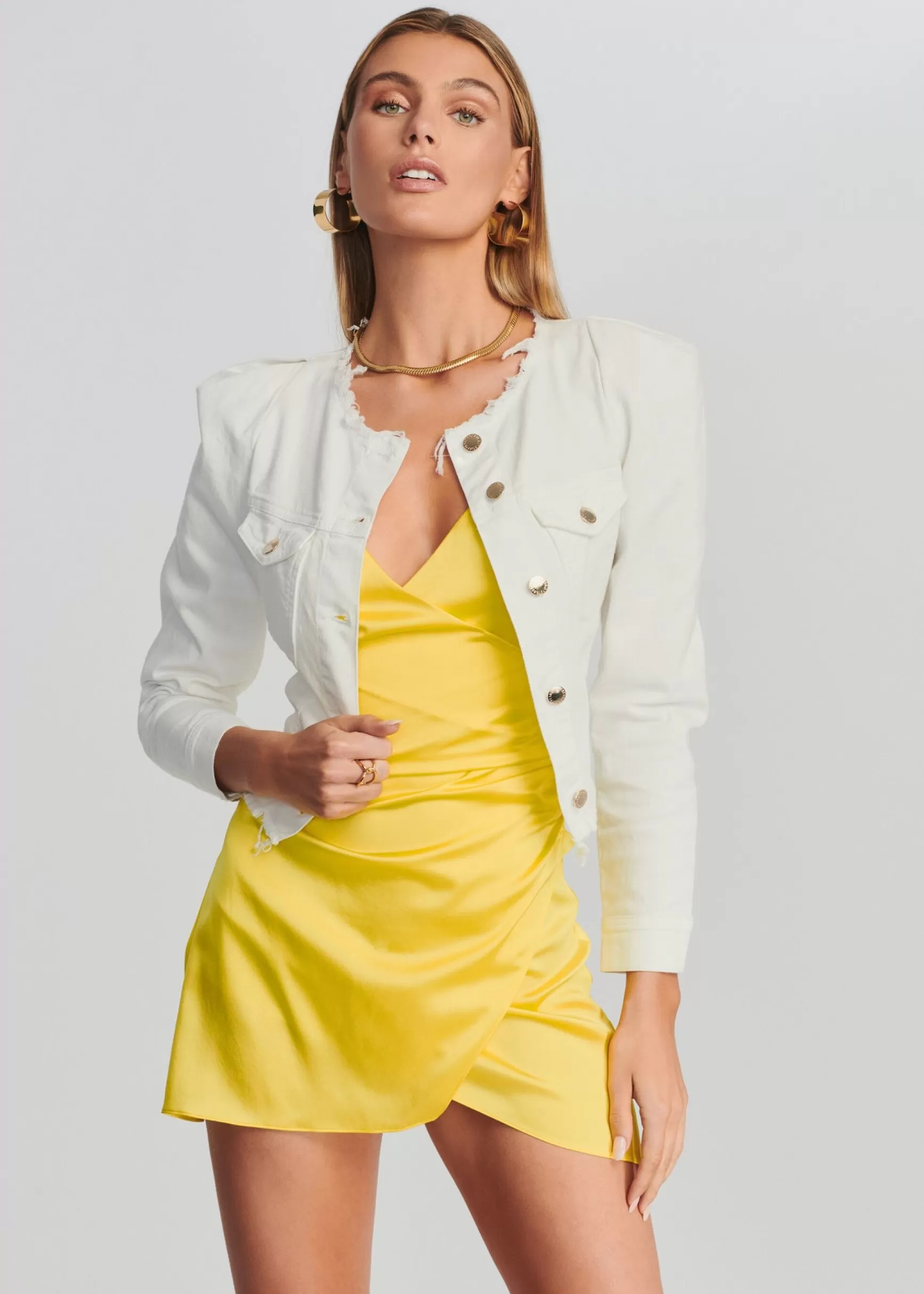 Final Sale*Retrofete Chelsea Jacket Optic White