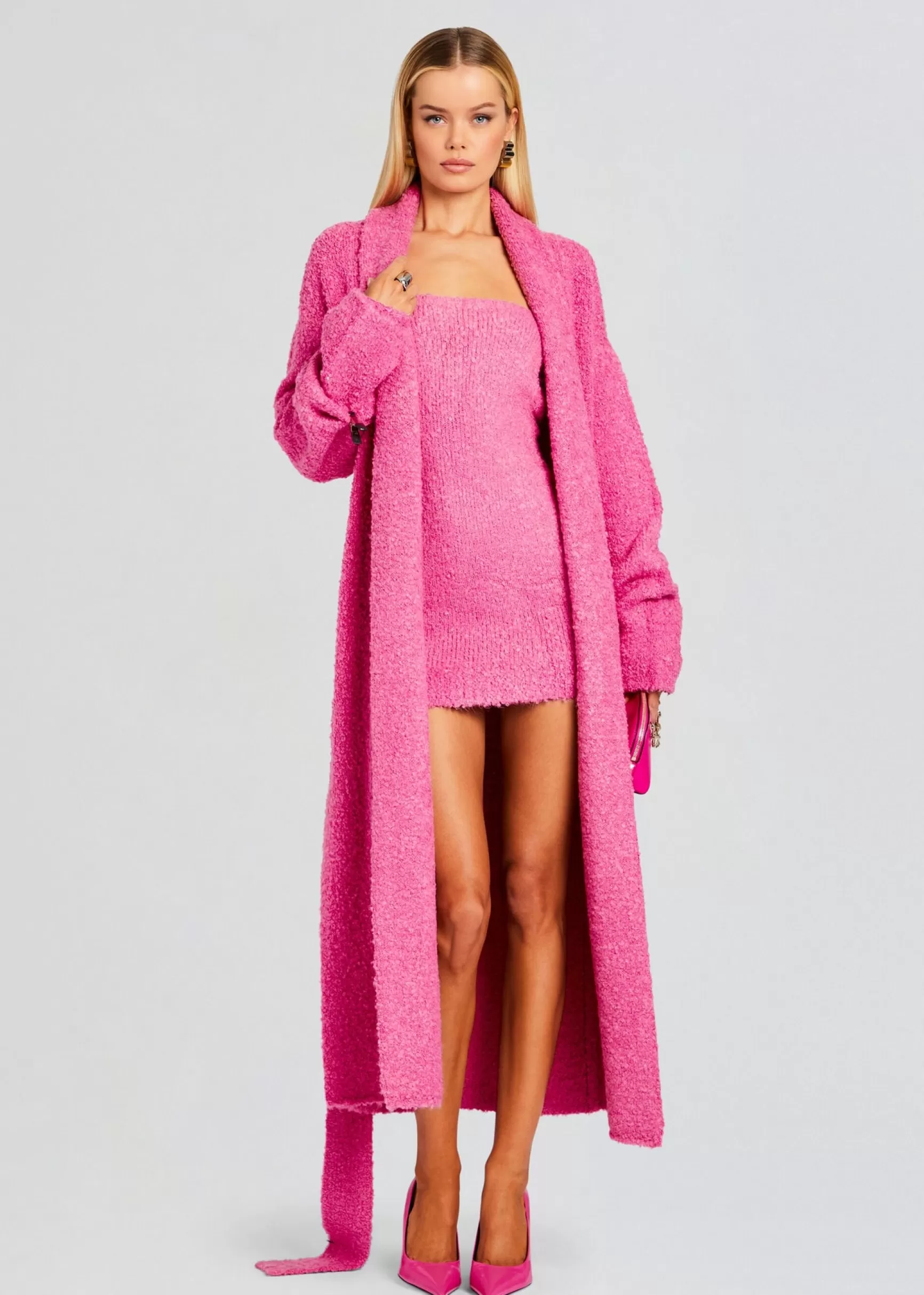 Spring Knits*Retrofete Chelsey Boucle Dress Malibu Pink
