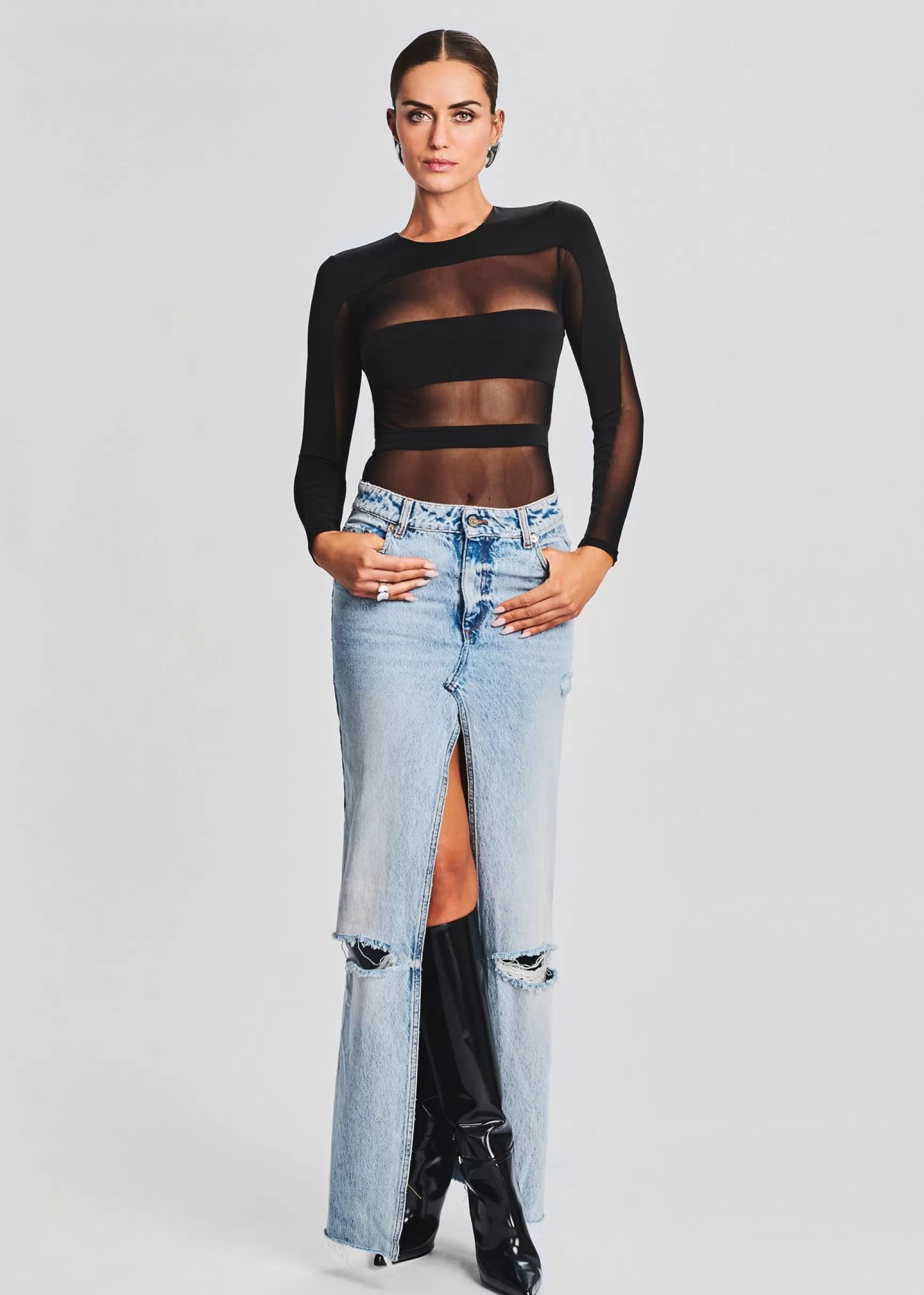Tops*Retrofete Ciar Bodysuit Black