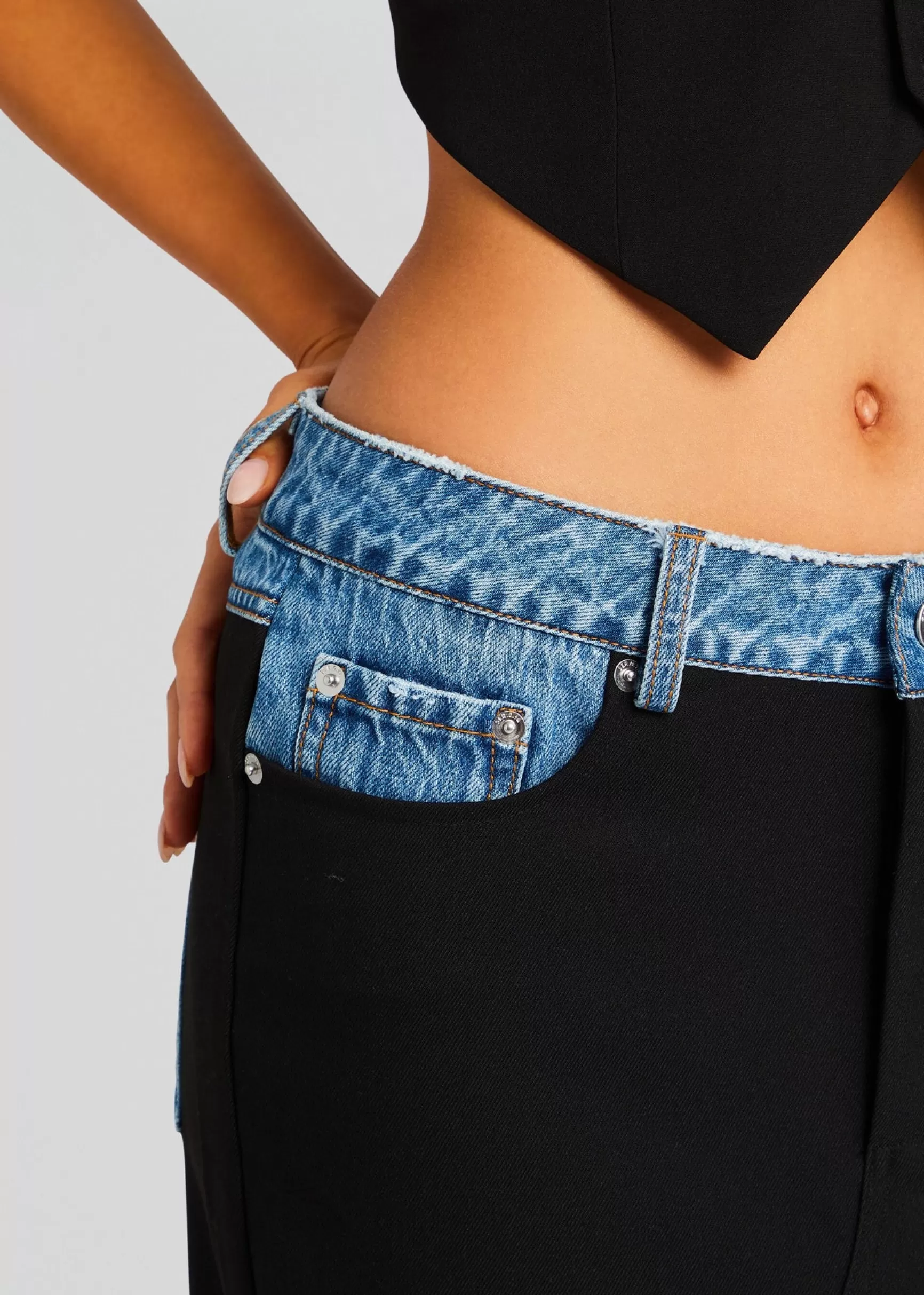 Bottoms*Retrofete Clarette Skirt Black/River