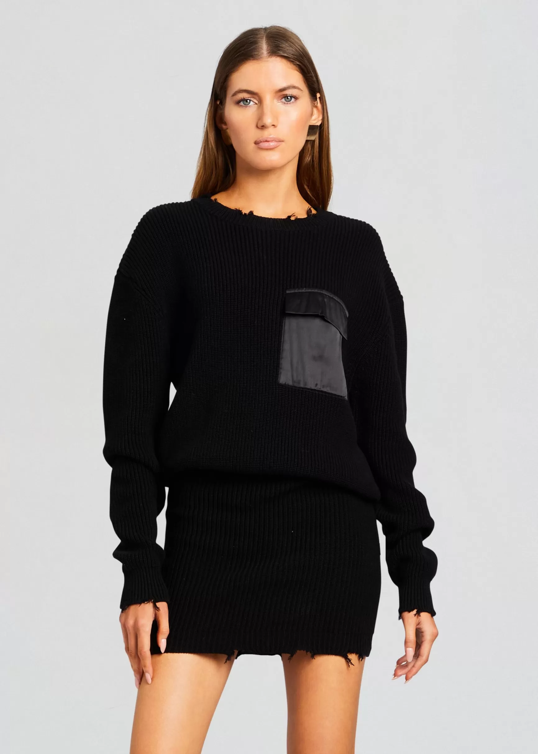 Spring Knits*Retrofete Daniella Sweater Dress Black