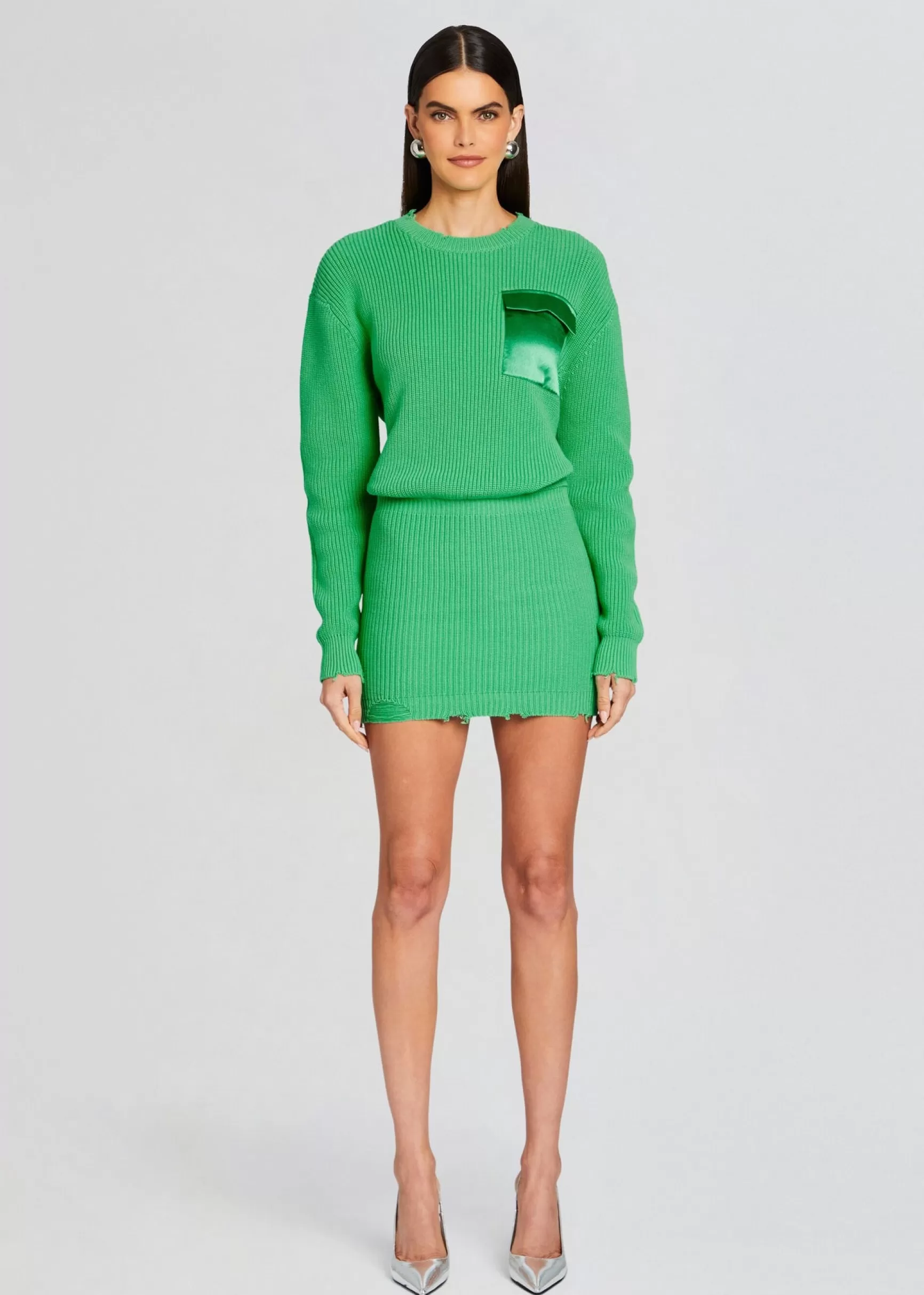 Trending*Retrofete Daniella Sweater Dress Pistachio