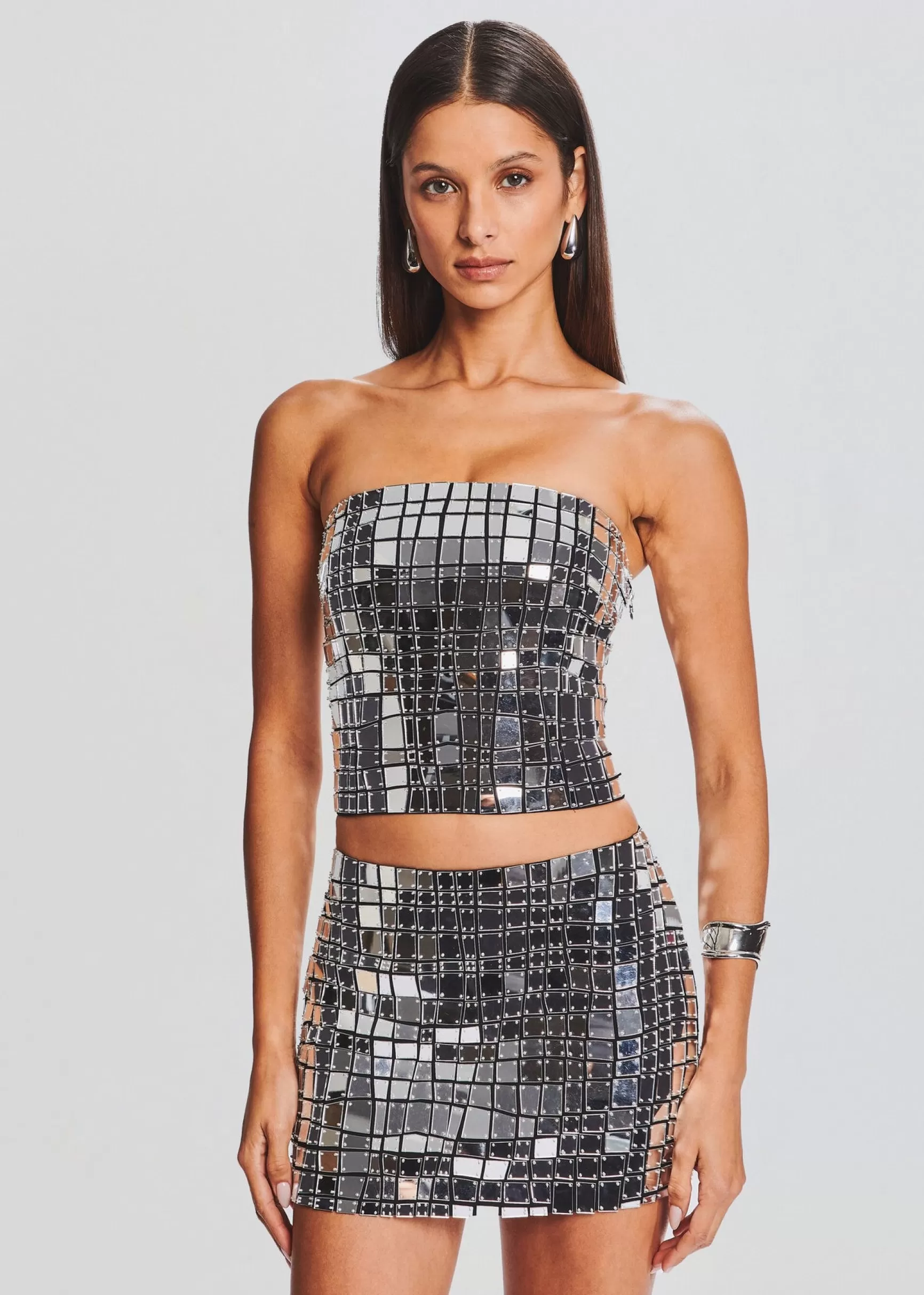 Guest Of*Retrofete Daniella Top Black/Silver