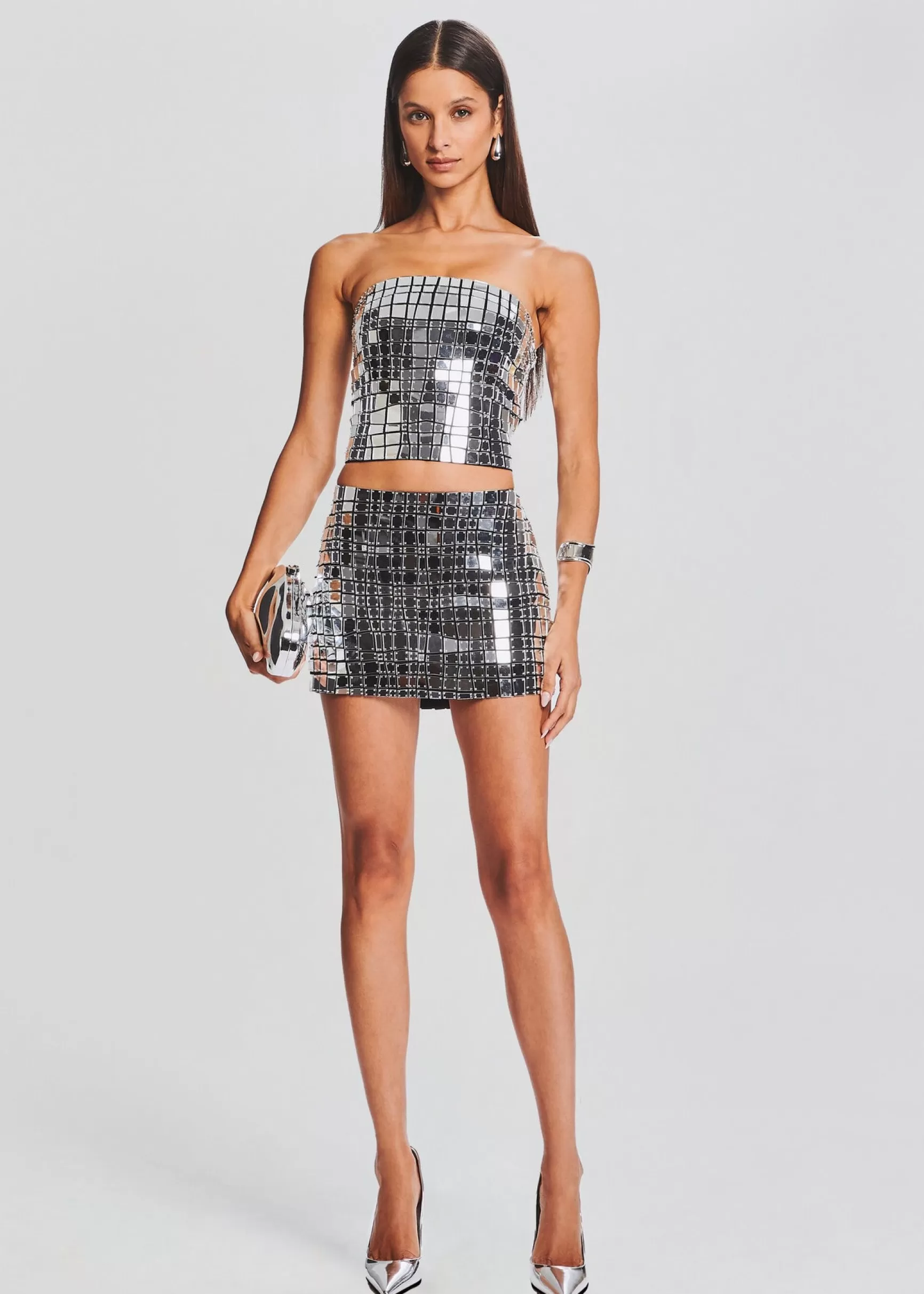Guest Of*Retrofete Daniella Top Black/Silver