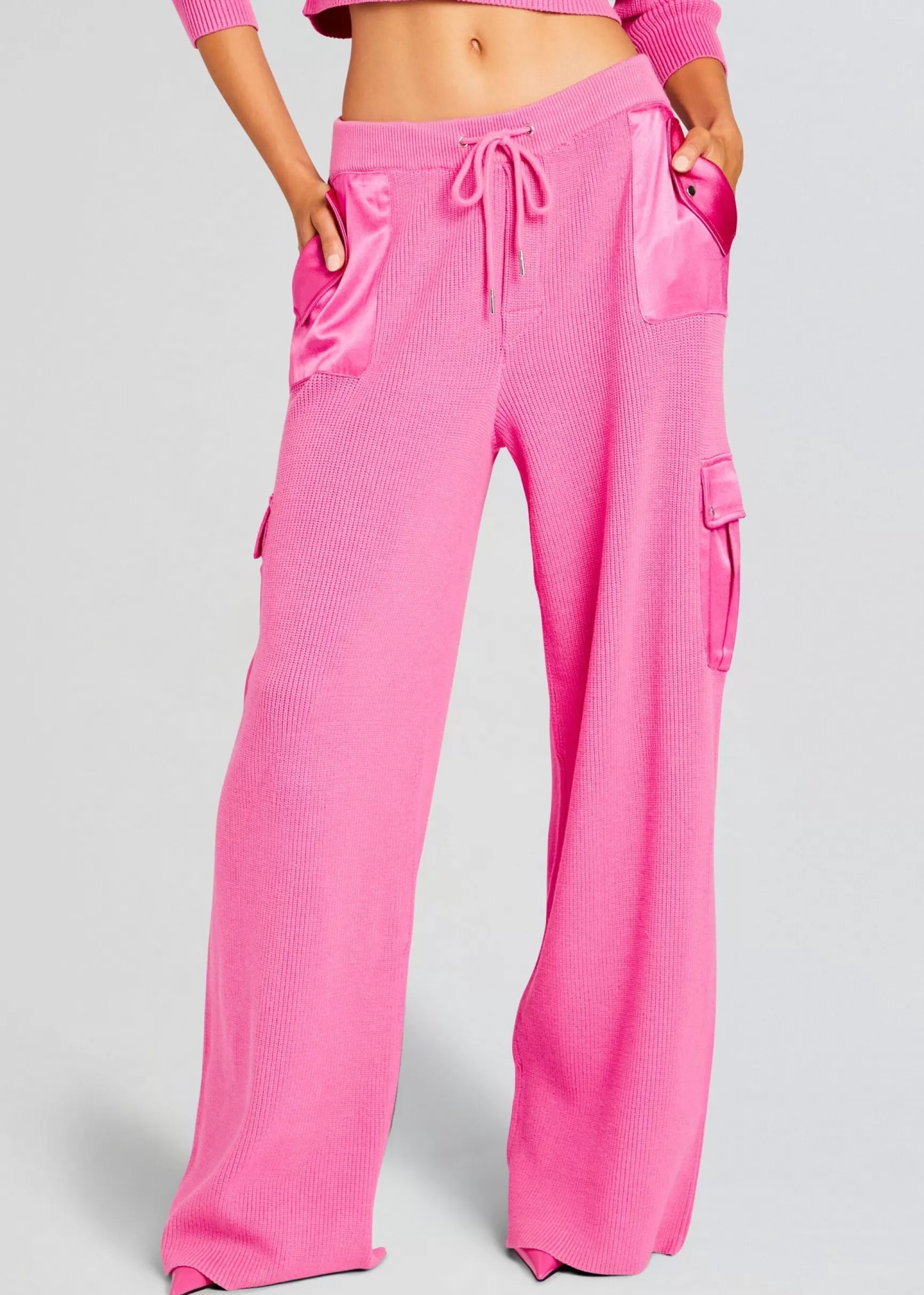 Bottoms*Retrofete Daph Knit Cargo Pant Malibu Pink