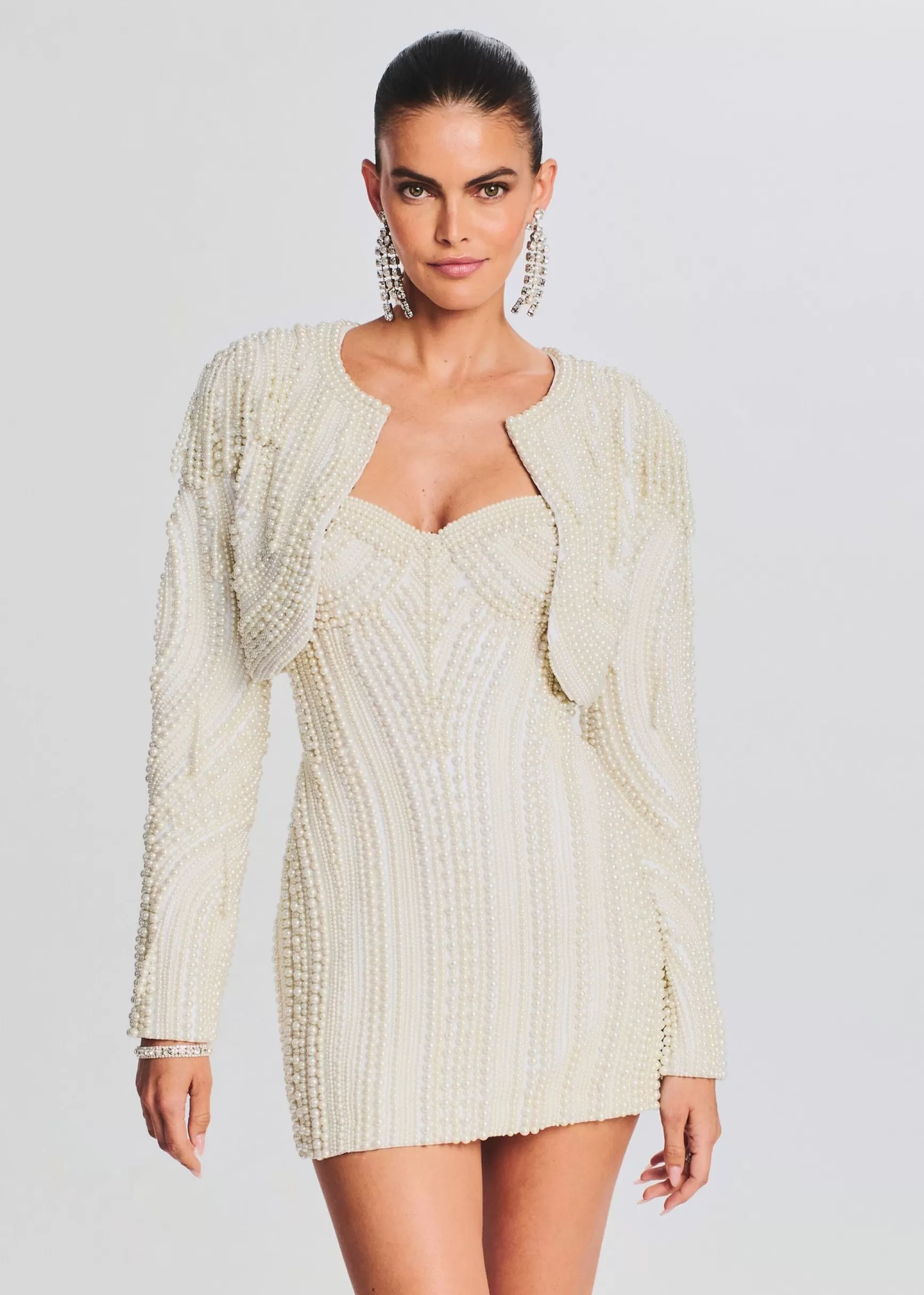 Bachelorette Party*Retrofete Deema Pearl Dress Ivory