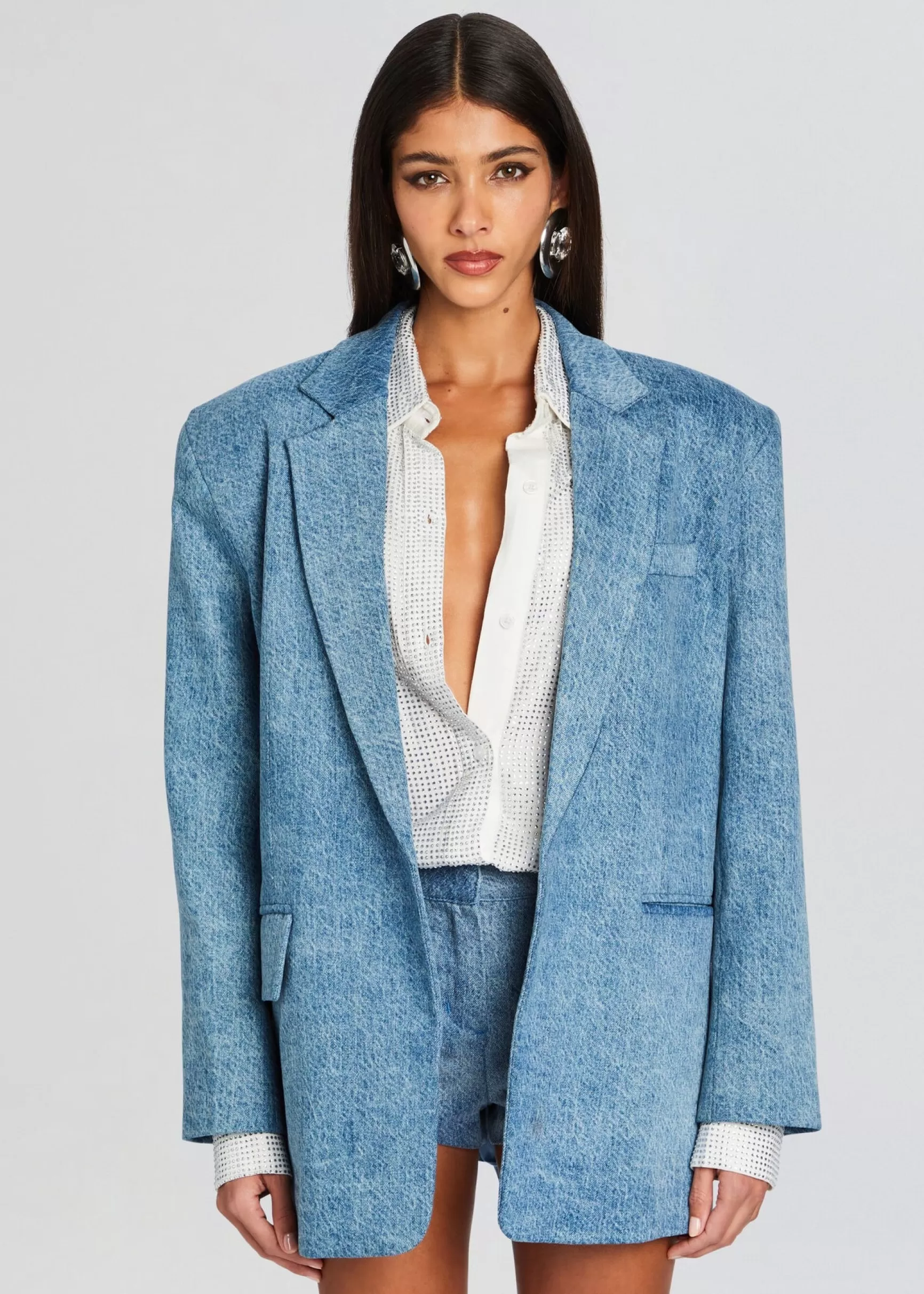 RETROFÊTE*Retrofete Desert Denim Blazer Vintage Oasis