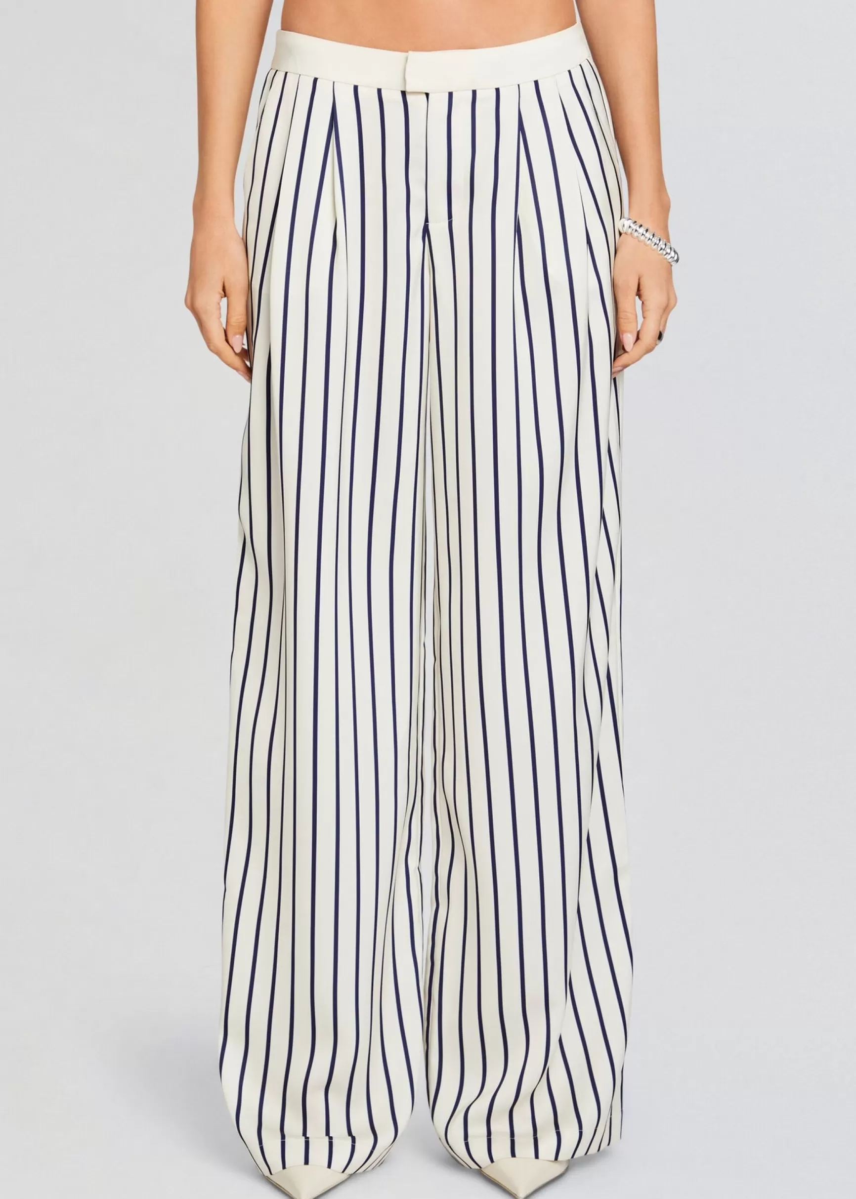 Trending*Retrofete Dixon Pant Navy/ Ivory Stripe