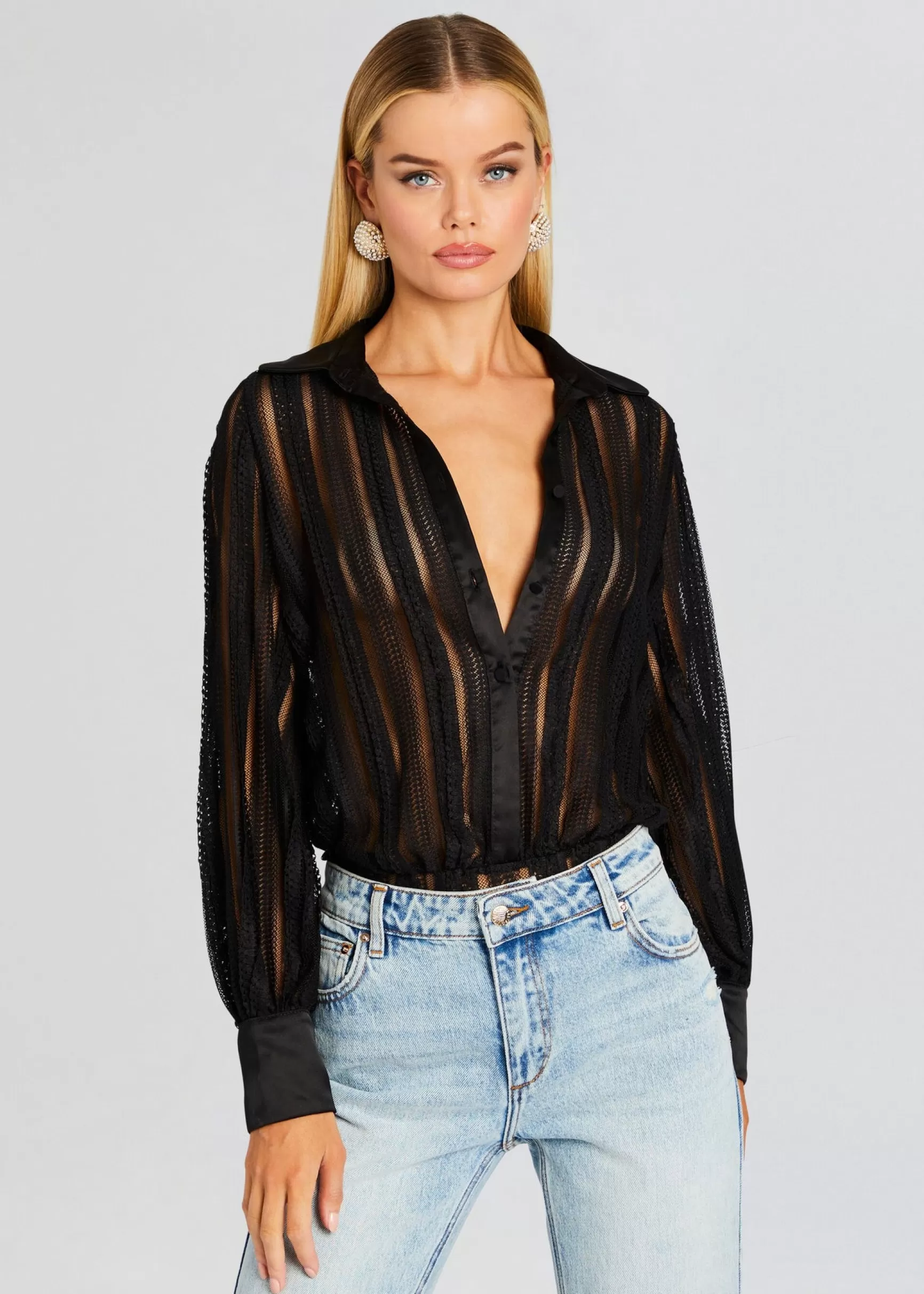 Resort '24*Retrofete Donney Bodysuit Black Sham