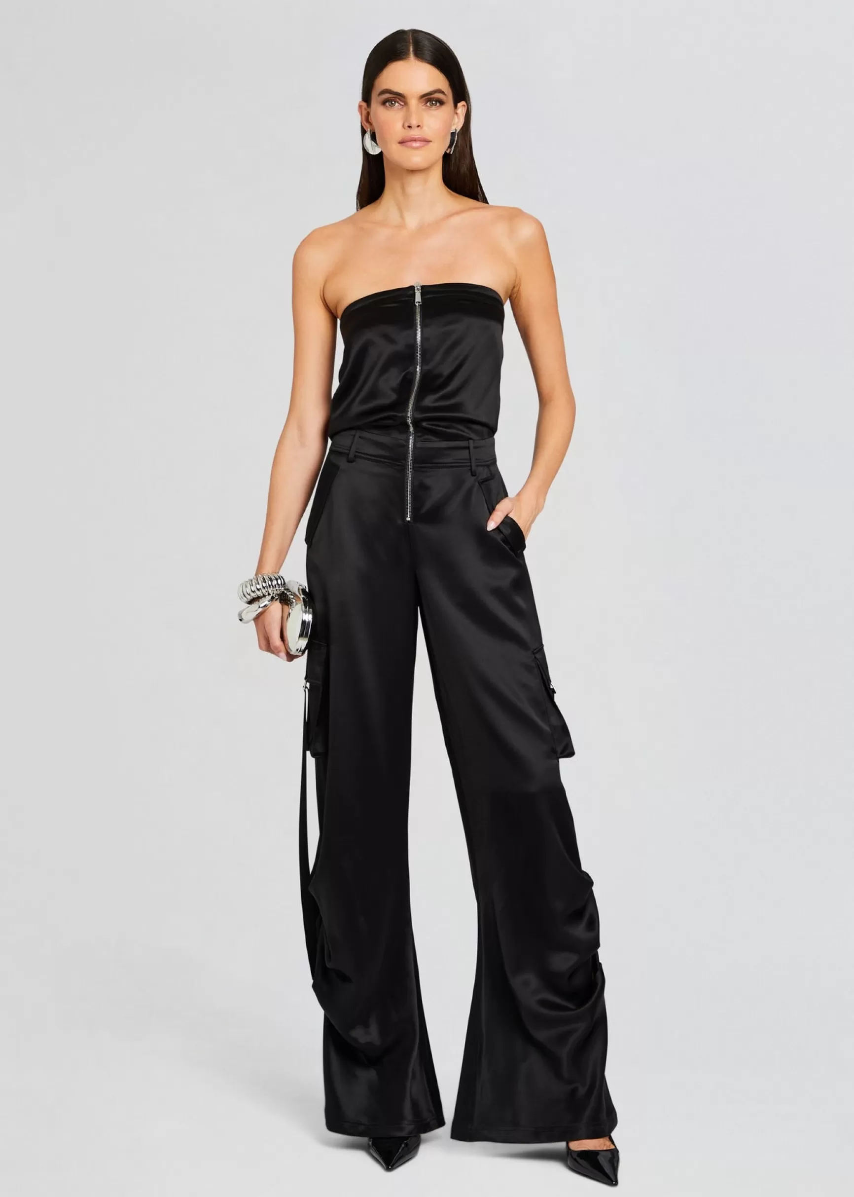 Business Chic*Retrofete Estrella Cargo Jumpsuit Black