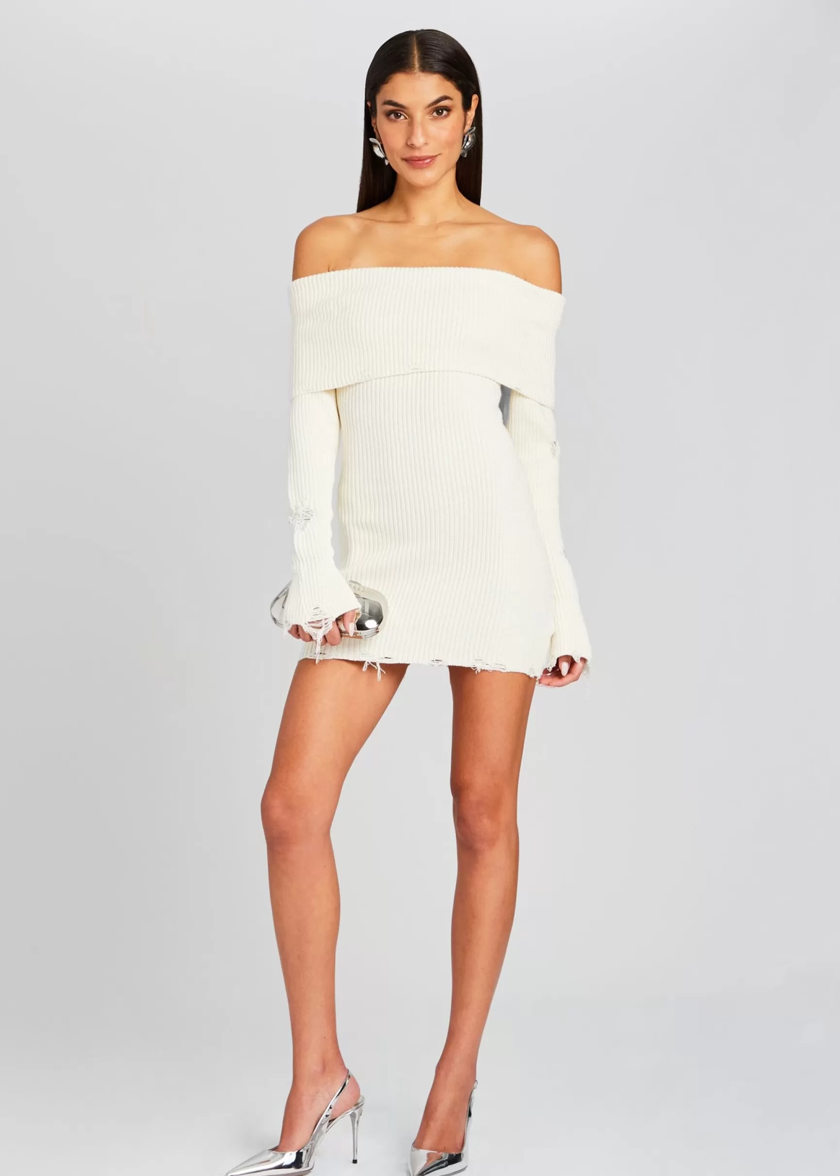 Spring Knits*Retrofete Everleigh Dress Winter White