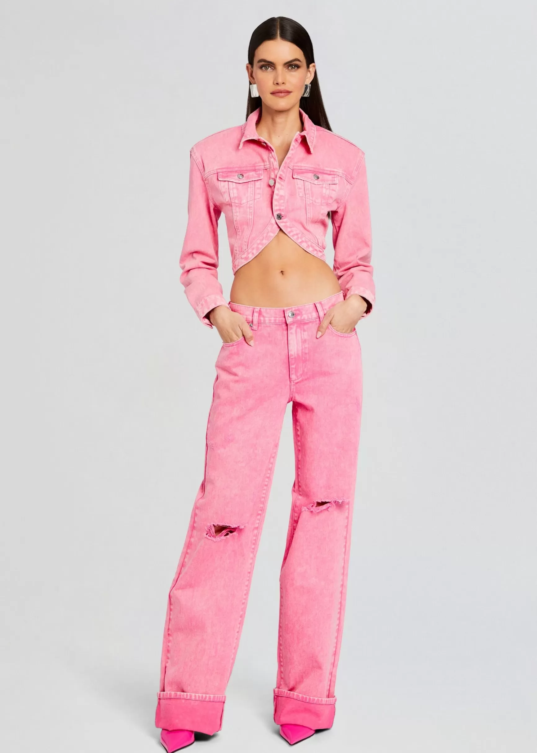 Jackets*Retrofete Faith Denim Jacket Malibu Pink