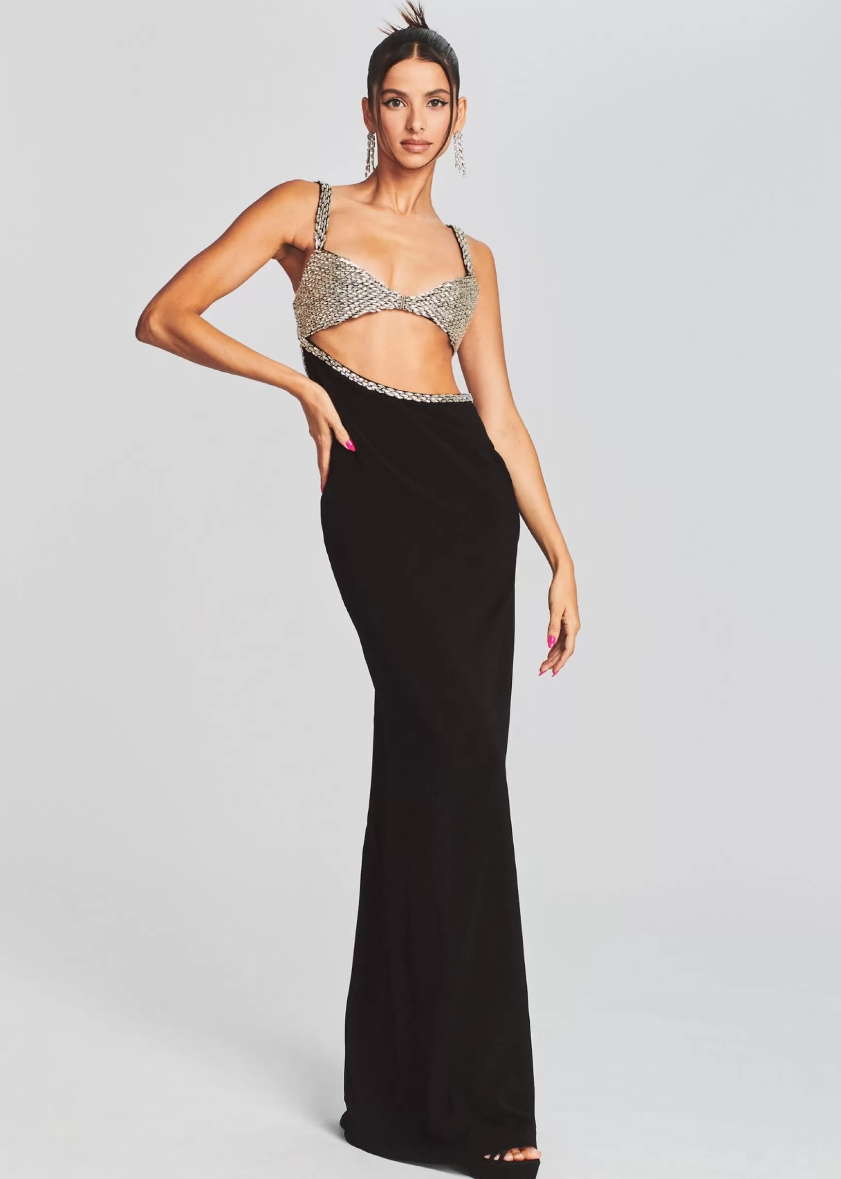 Dresses*Retrofete Fernanda Dress Black/Silver