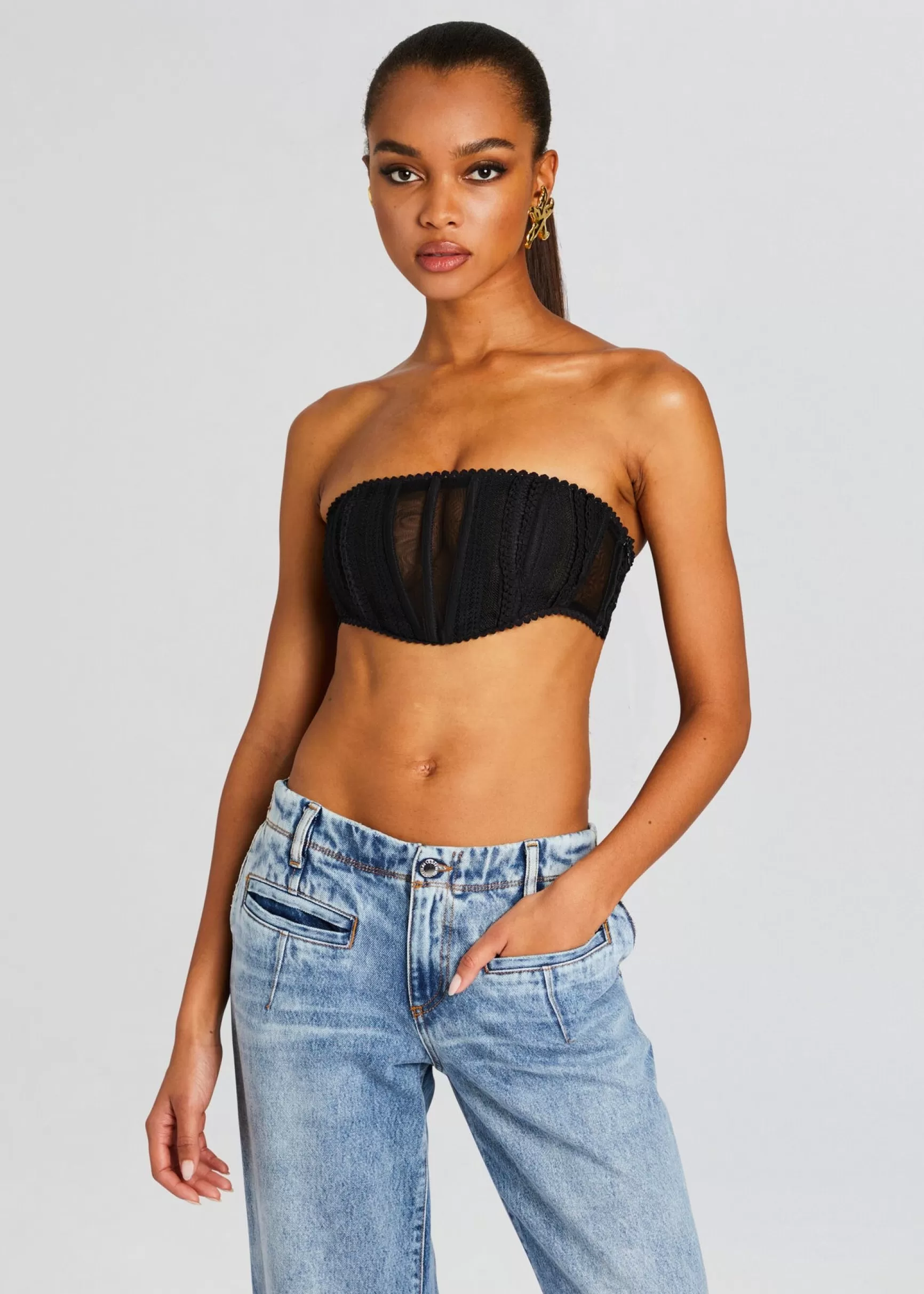 Tops*Retrofete Fhary Top Black Sham