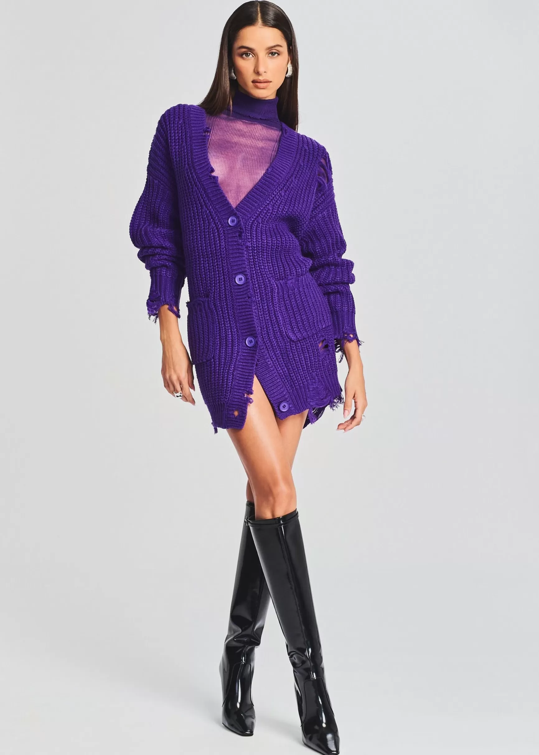 Dresses*Retrofete Florence Sweater Dress Violet